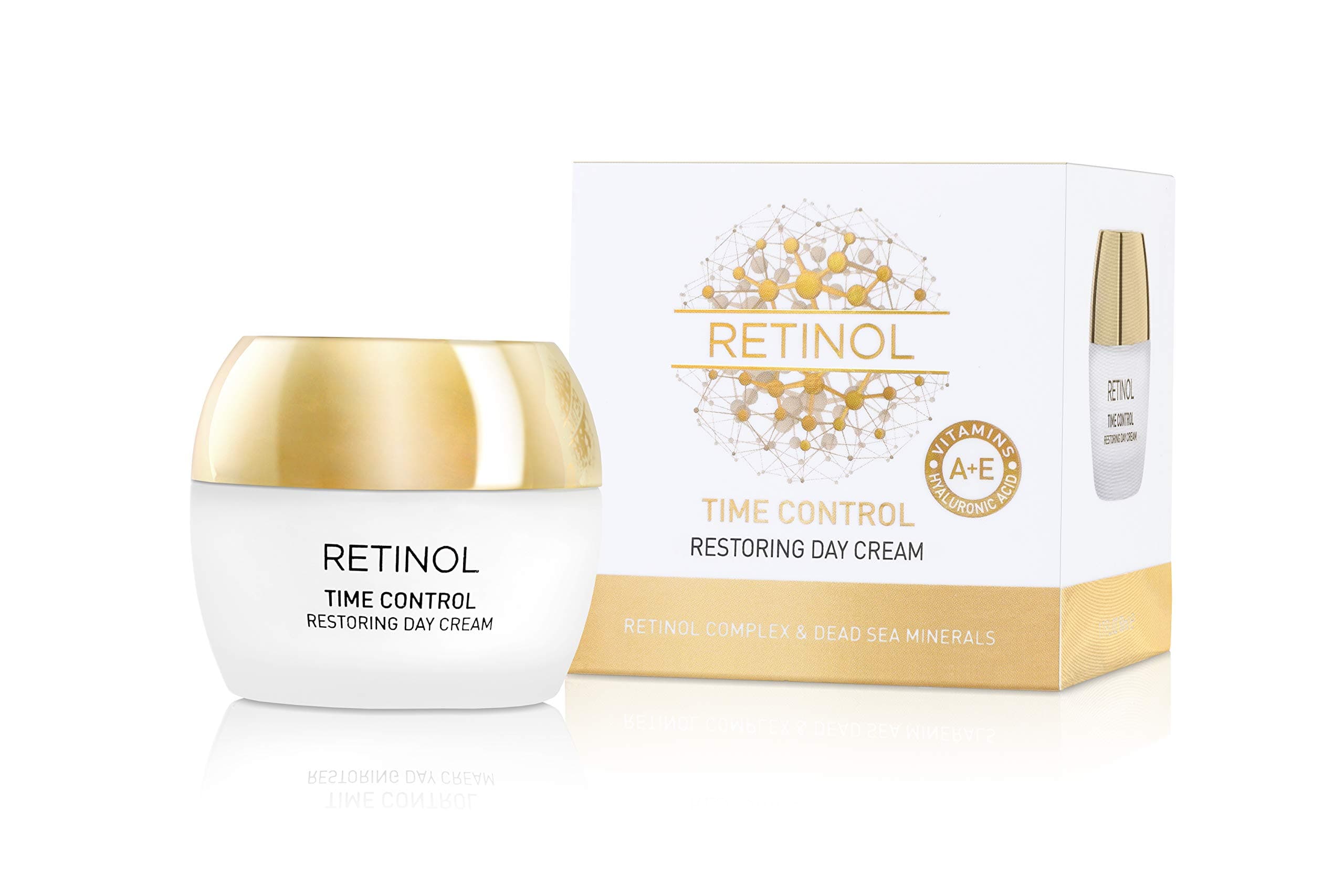 Edom Retinol Time Control Restoring Day Cream- Moisturizes & Hydrates Skin, Restoring Antioxidants, Smoothing The Appearance of Fine Lines and Wrinkles, Promoting Skin Natural Elasticity. 1.7 fl.oz