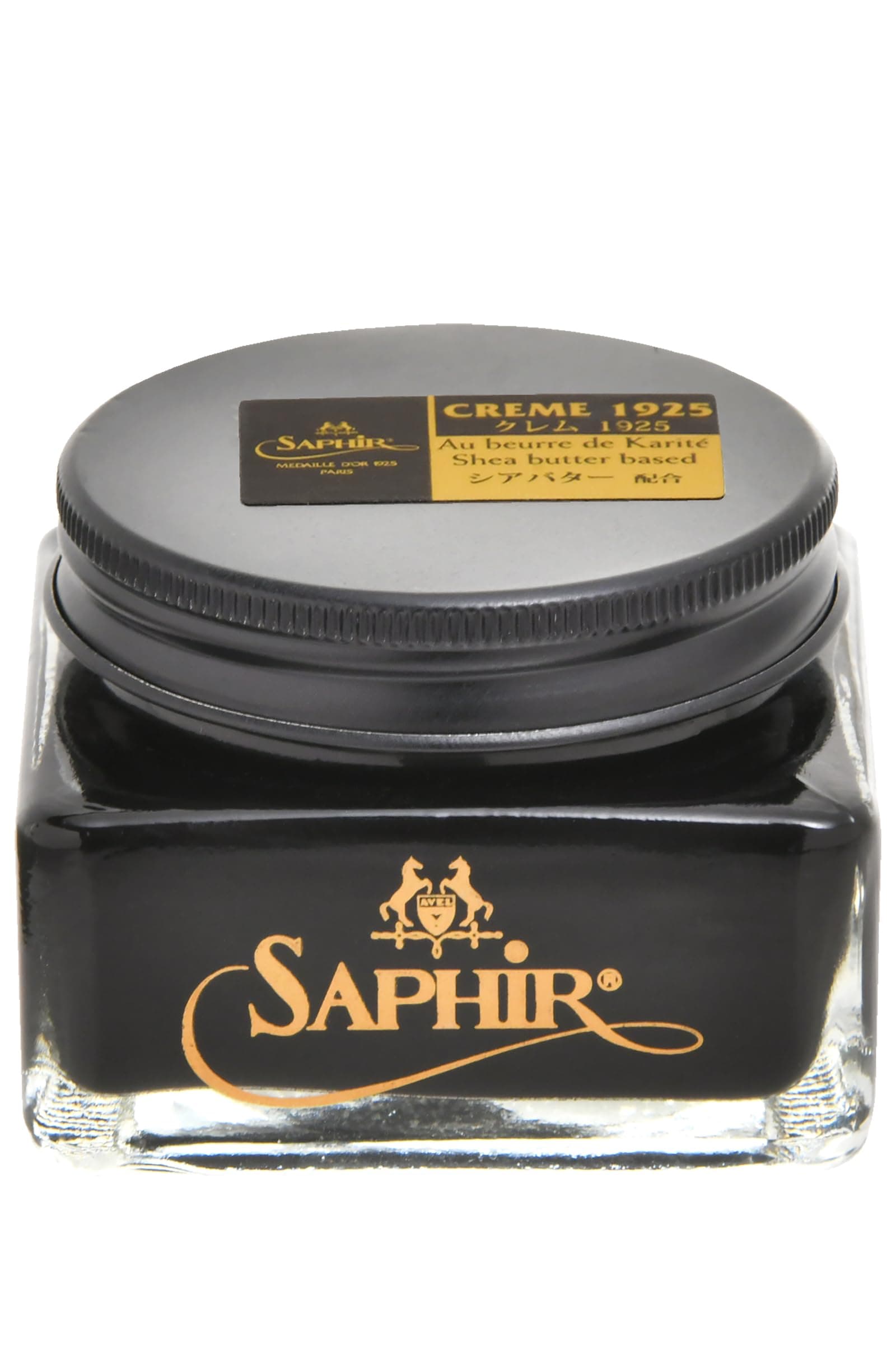 Saphir Medaille d'Or Pommadier Cream 75ml – Natural Cream Leather Shoe Polish, Leather Conditioner for Boots, Handbags