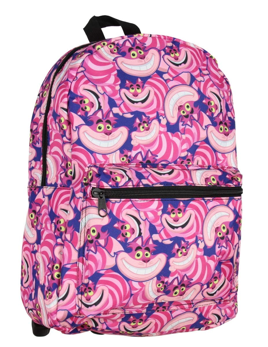 Alice In Wonderland Cheshire Cat Allover Character Pattern Bag Laptop Backpack