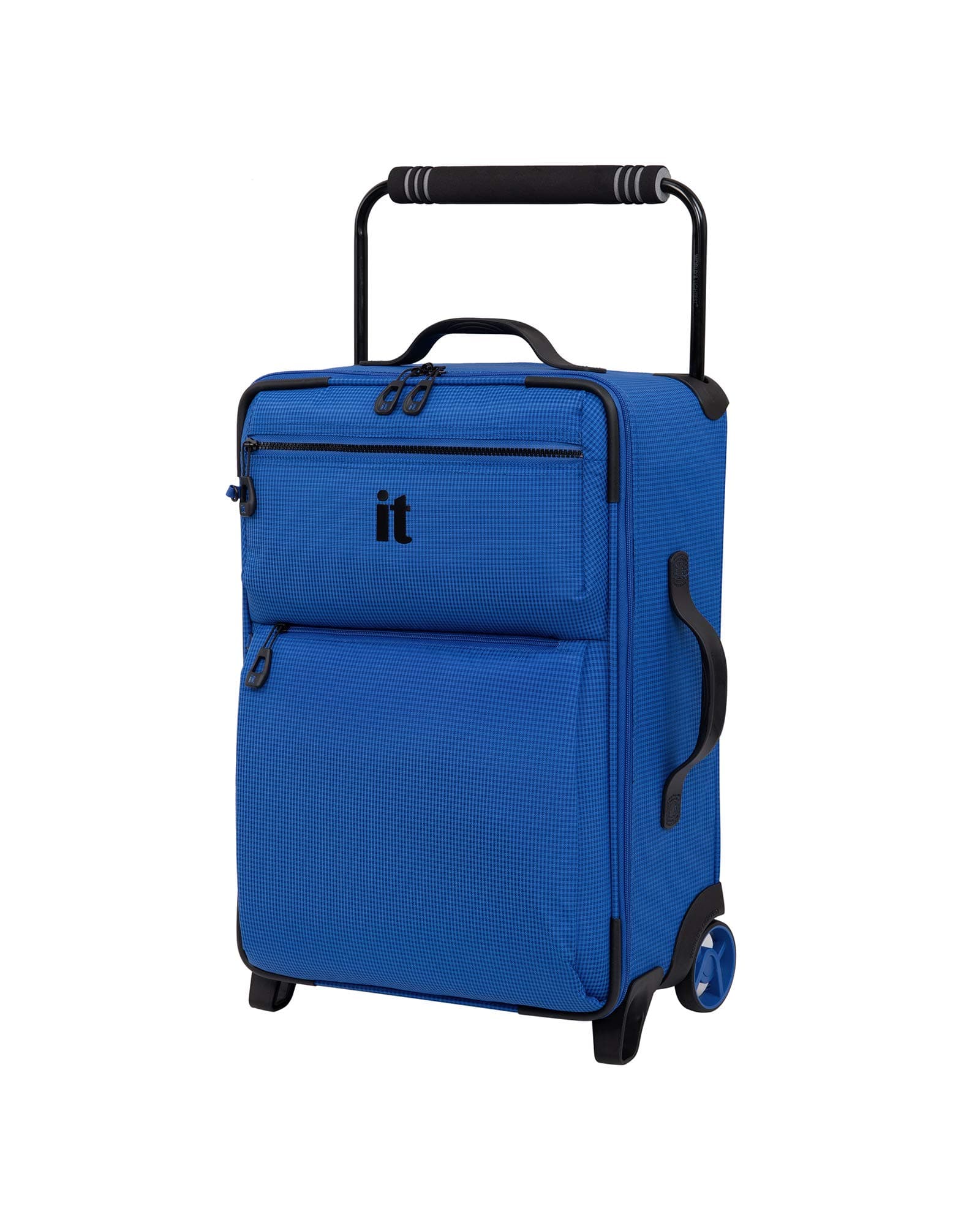 it luggage World's Lightest Los Angeles Softside 2 Wheel, Strong Blue, Carry-On 22-Inch