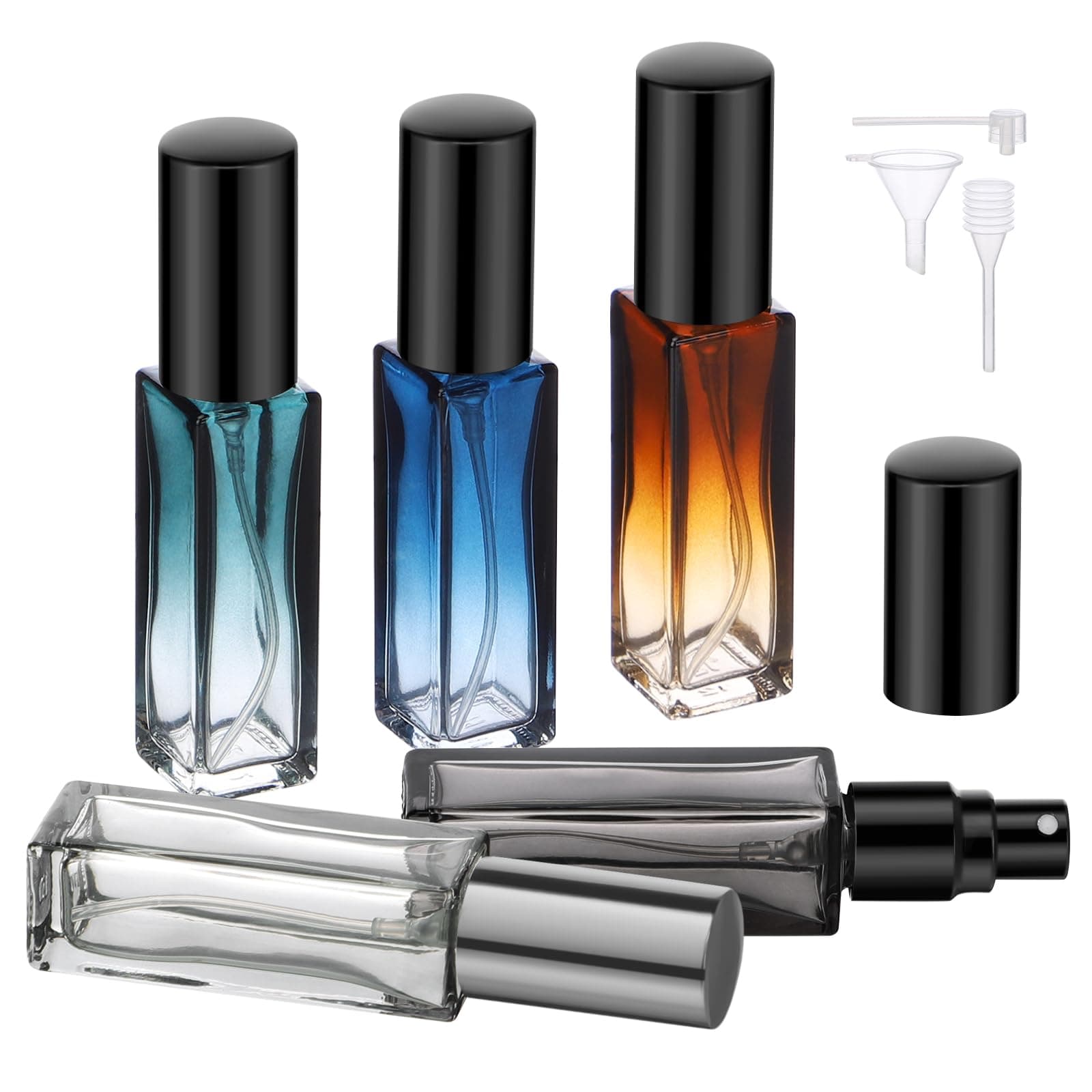 Segbeauty 5 Packs Travel Perfume Bottle Refillable, 10ML Mini Portable Glass ...