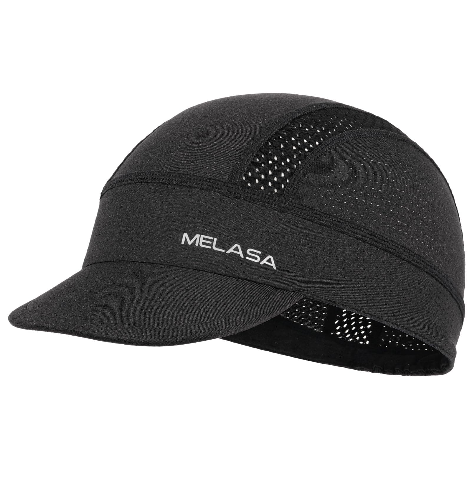 Cycling Cap, Cooling Skull Cap Helmet Liner with Sun Visor, Sun Protection Running Bike Cap for Men Women Under Helmet