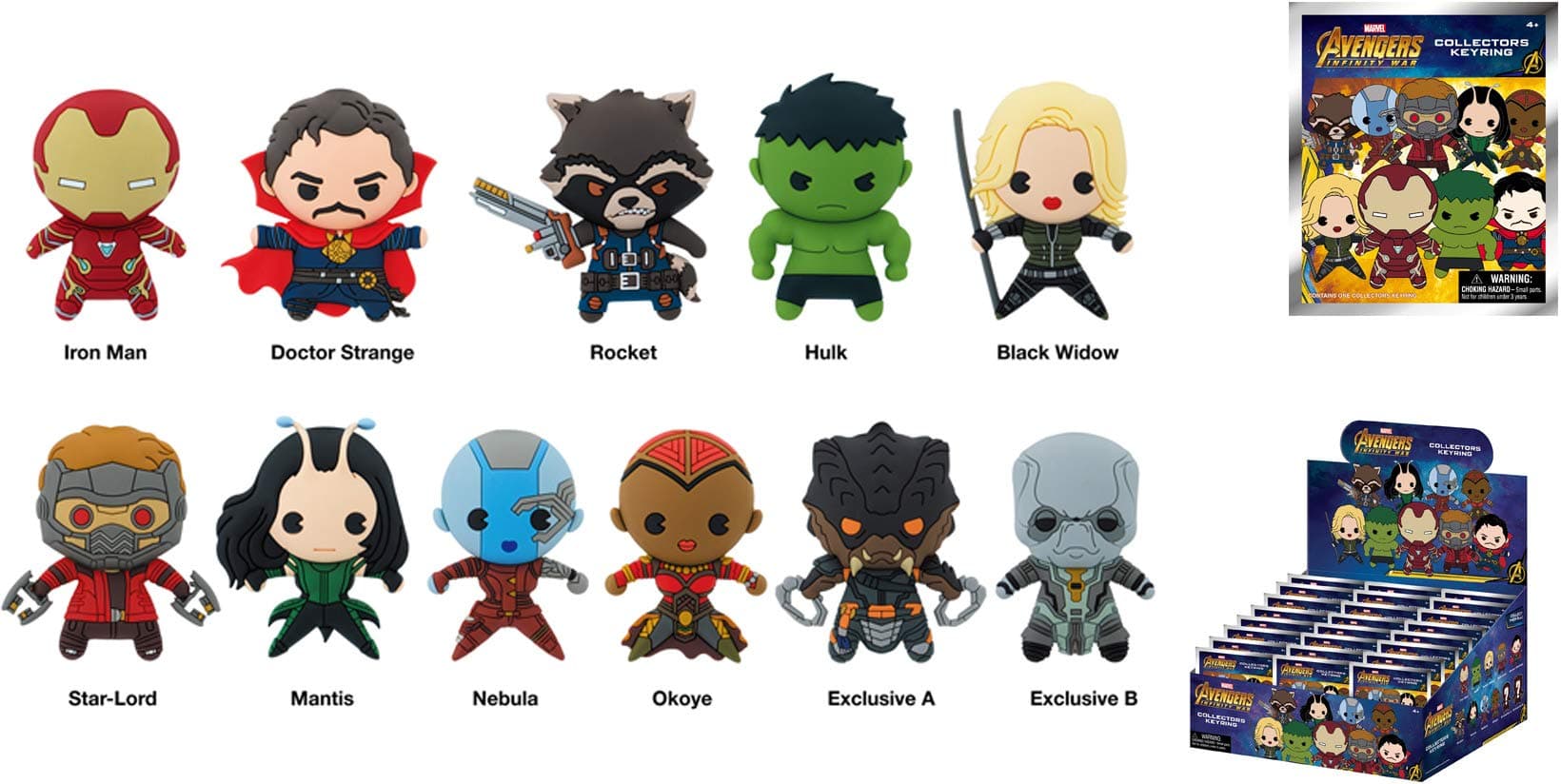 Avengers Infinity War Collectors Keyring Blind Bag, Series 1