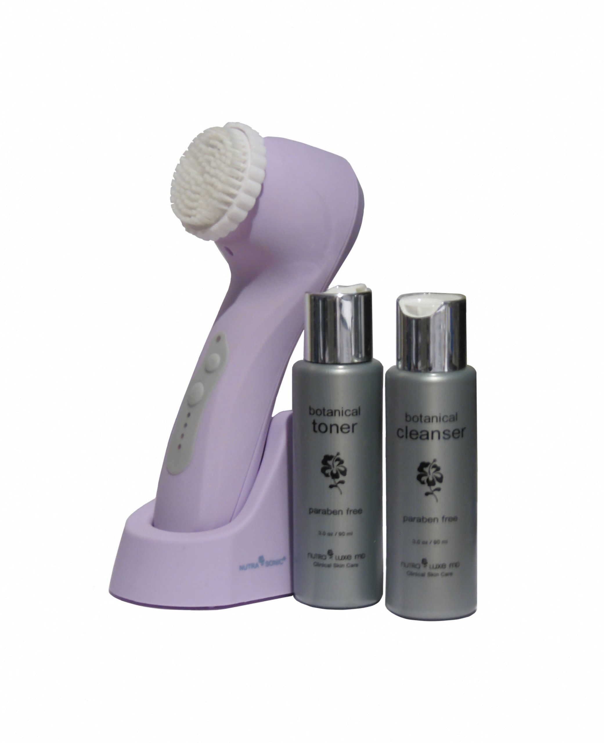 Nutra Sonic 1020 Professional 4 Speed Face and Body Cleansing System, Lavender