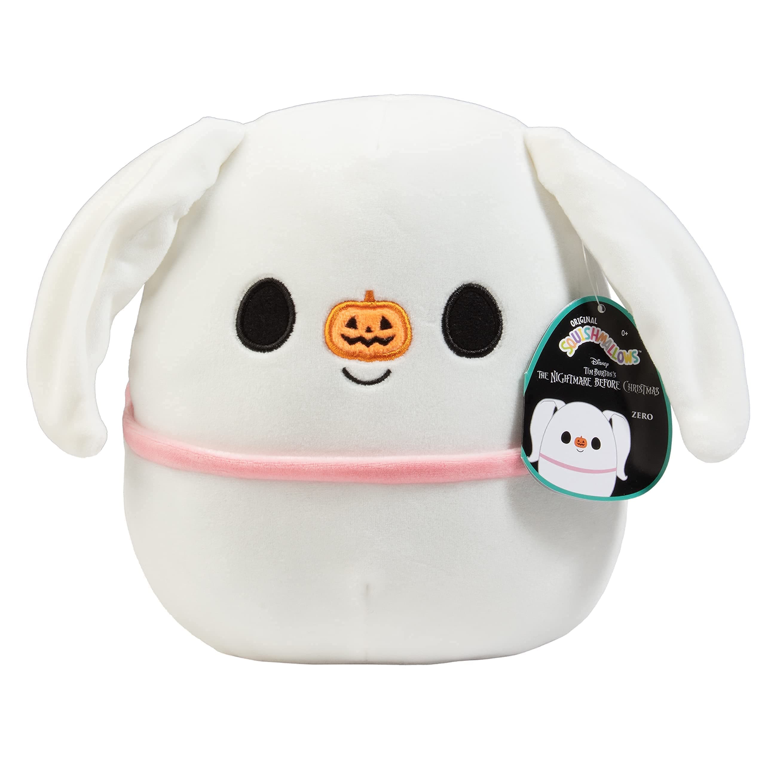 Squishmallow 8" Zero - Nightmare Before Christmas Official Kellytoy Halloween - Cute and Soft Plush Stuffed Animal - Great Gift for Kids - Ages 2+