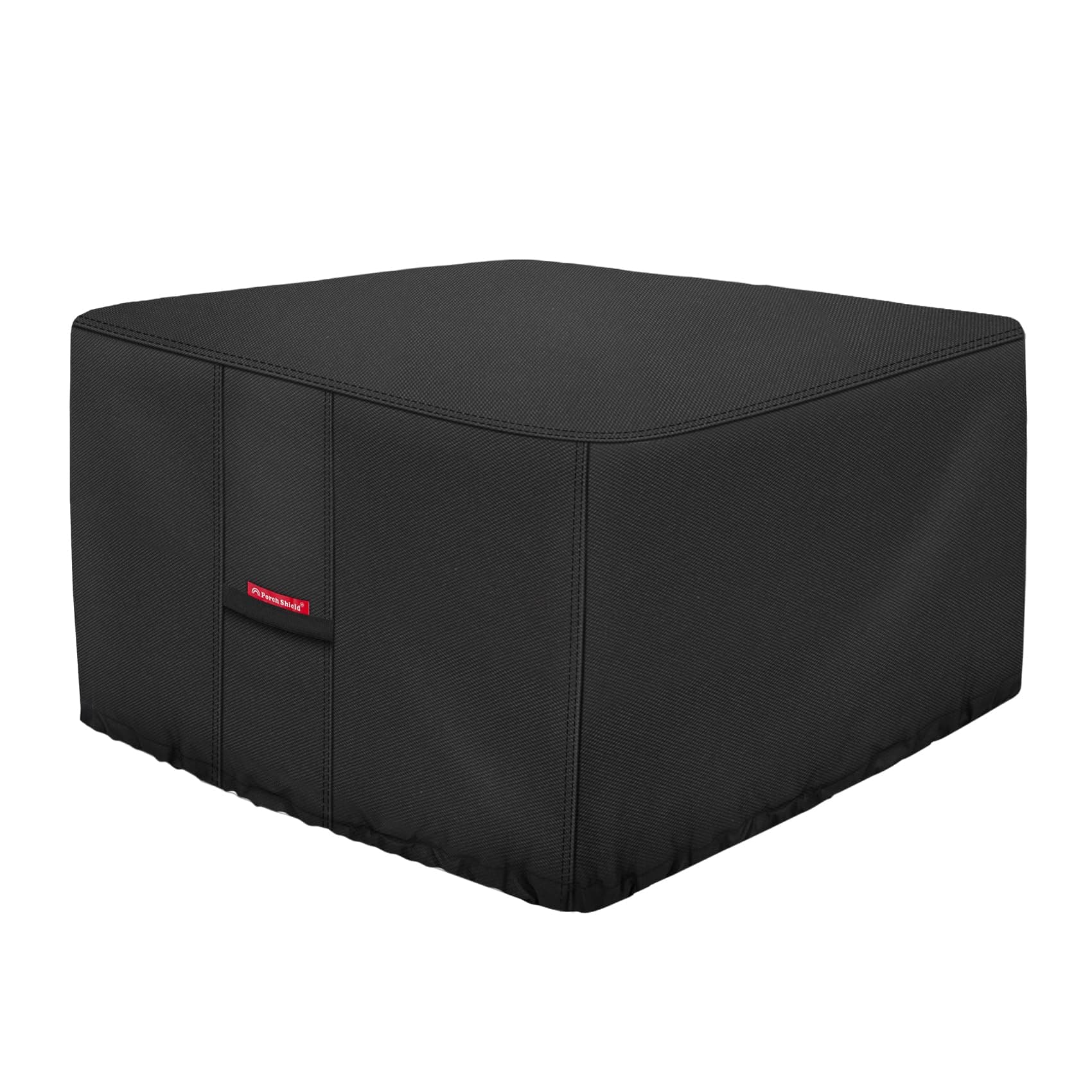 Porch Shield Fire Pit Cover - Waterproof 600D Heavy Duty Fade Resistant Square Patio Fire Pit Table Cover Black - 40 x 40 inch