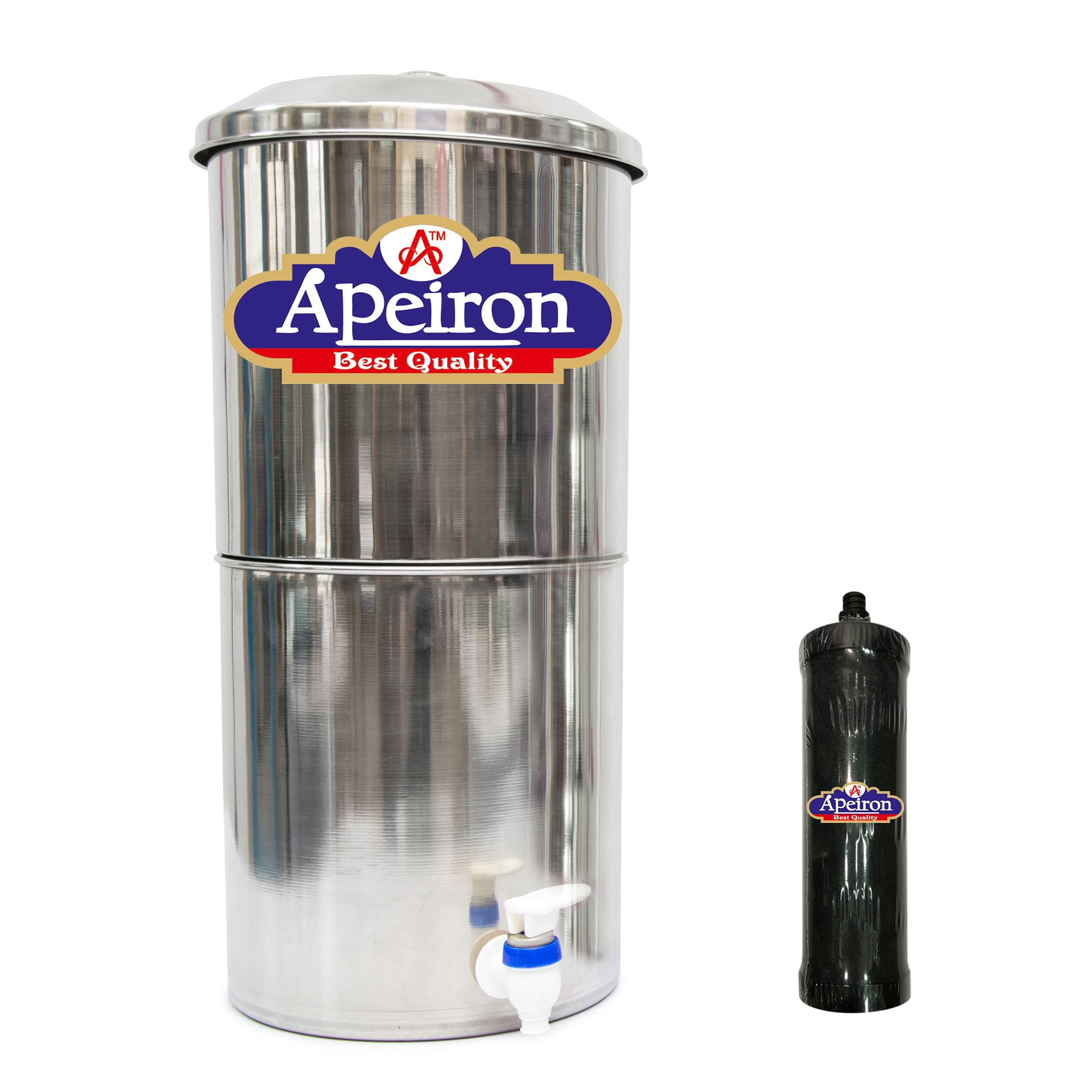 Apeiron purifier Water filter with Candle… (16 Liter + 1 Carbon Candle)