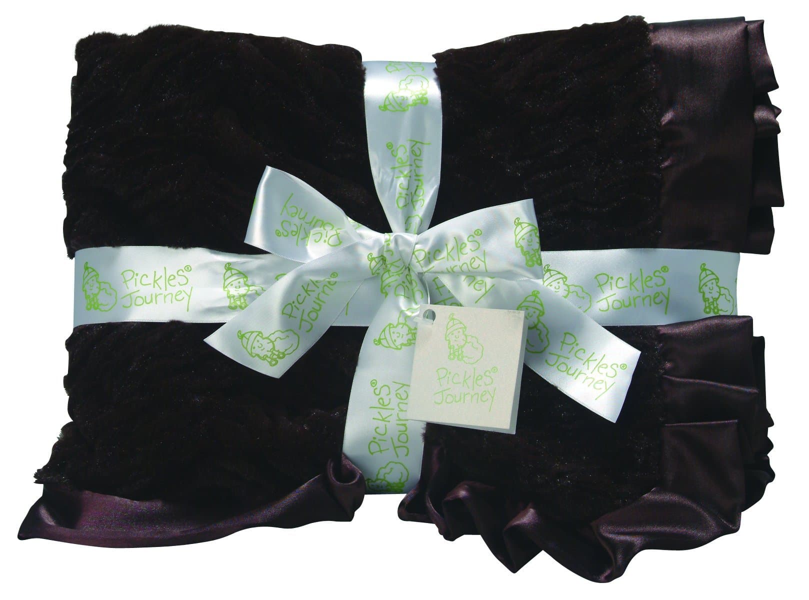 Pickles Journey Faux Mink Baby Blanket, Brown