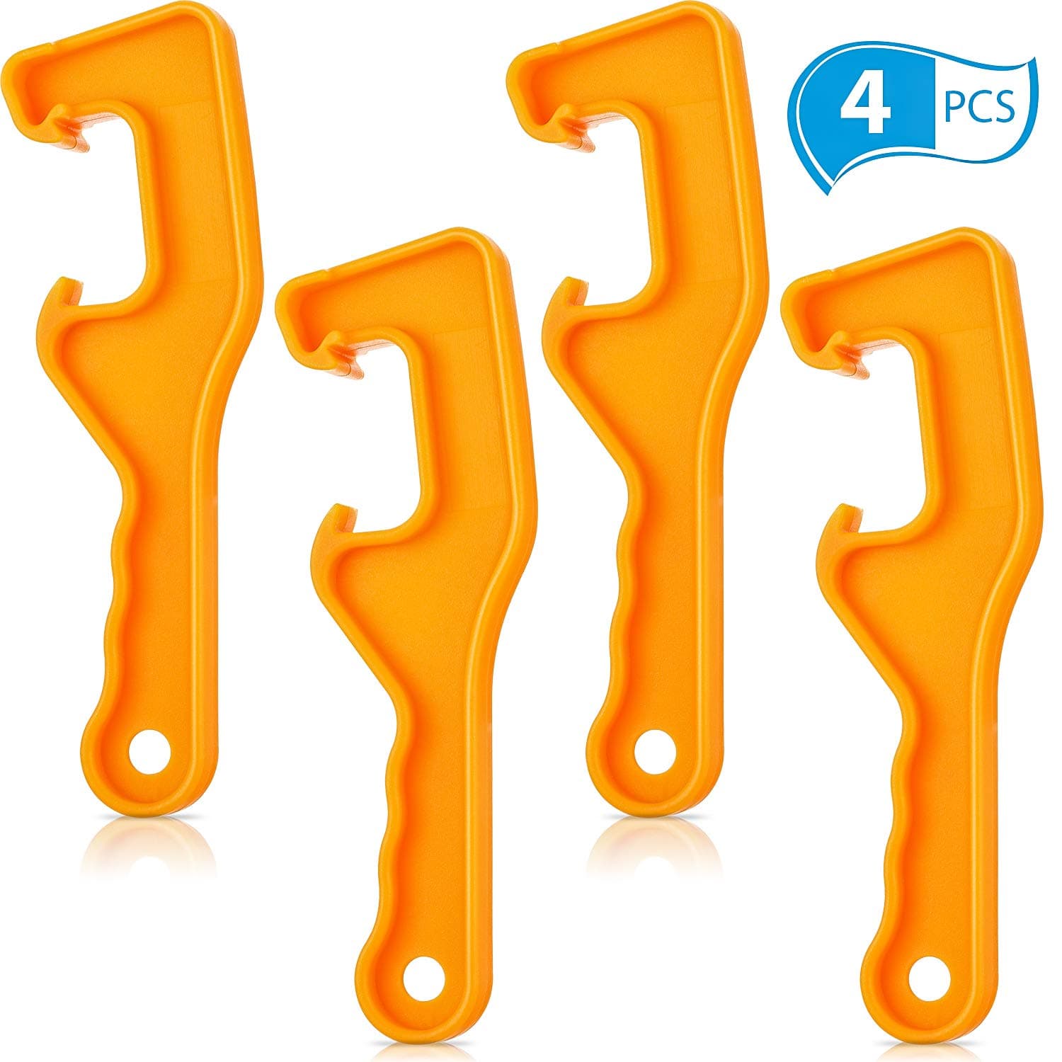 4 Pieces Plastic Bucket Lid Opener 5 Gallon Paint Can Bucket Opener Wrench Tool Lid Remover for Home Industrial Use