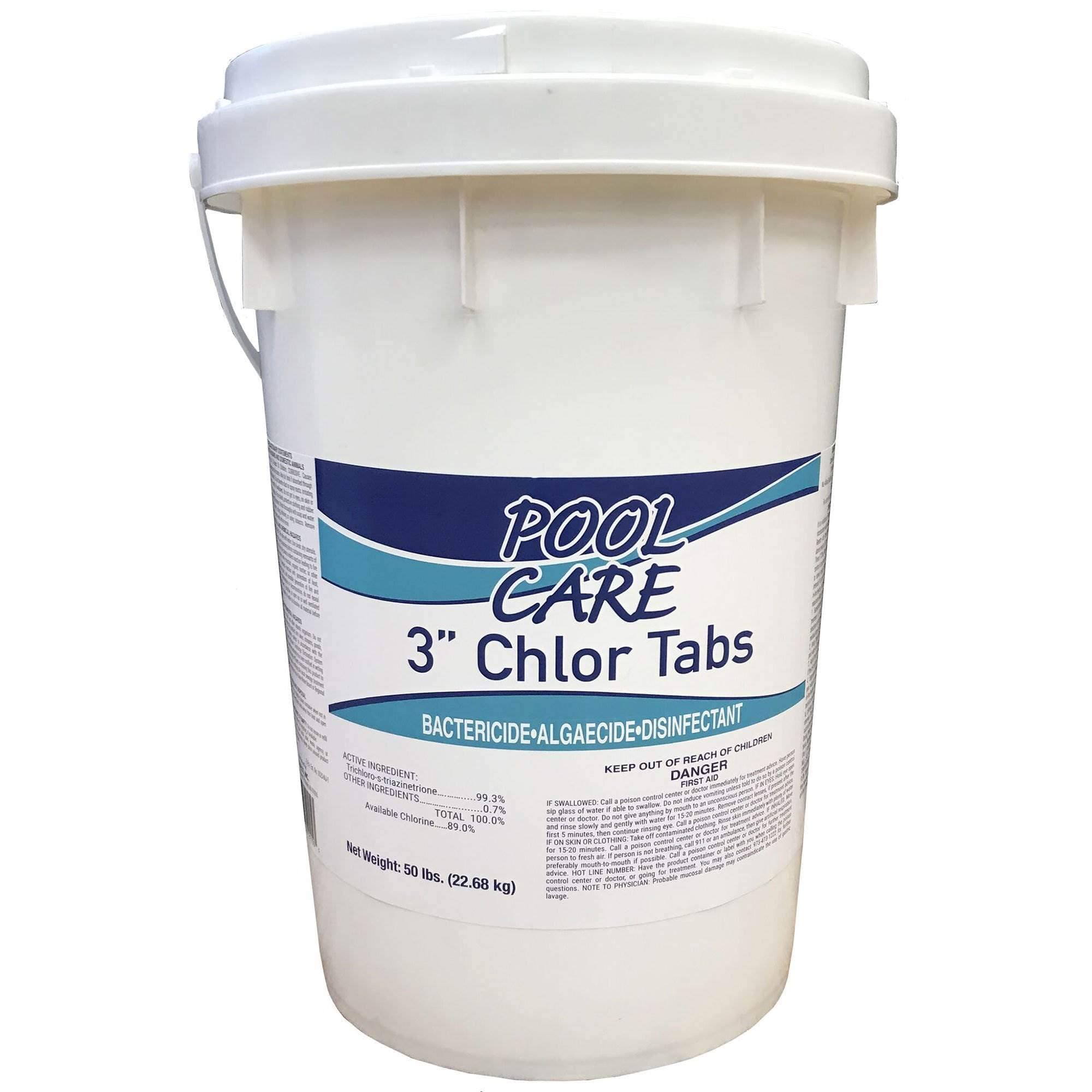 Pool Care 36150 Swimming Pool Chemical 3-Inch Chlorine Tablets, 50 Pounds