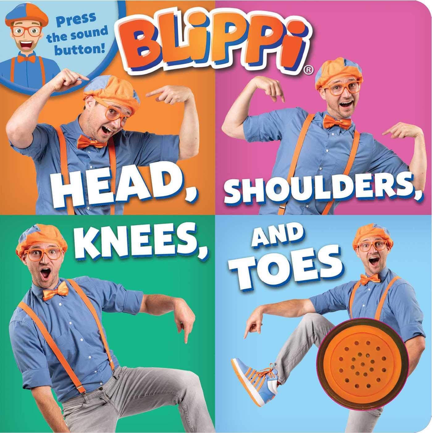 Blippi: Head, Shoulders, Knees, and Toes (1-Button Sound Book) Board book – February 4, 2020
