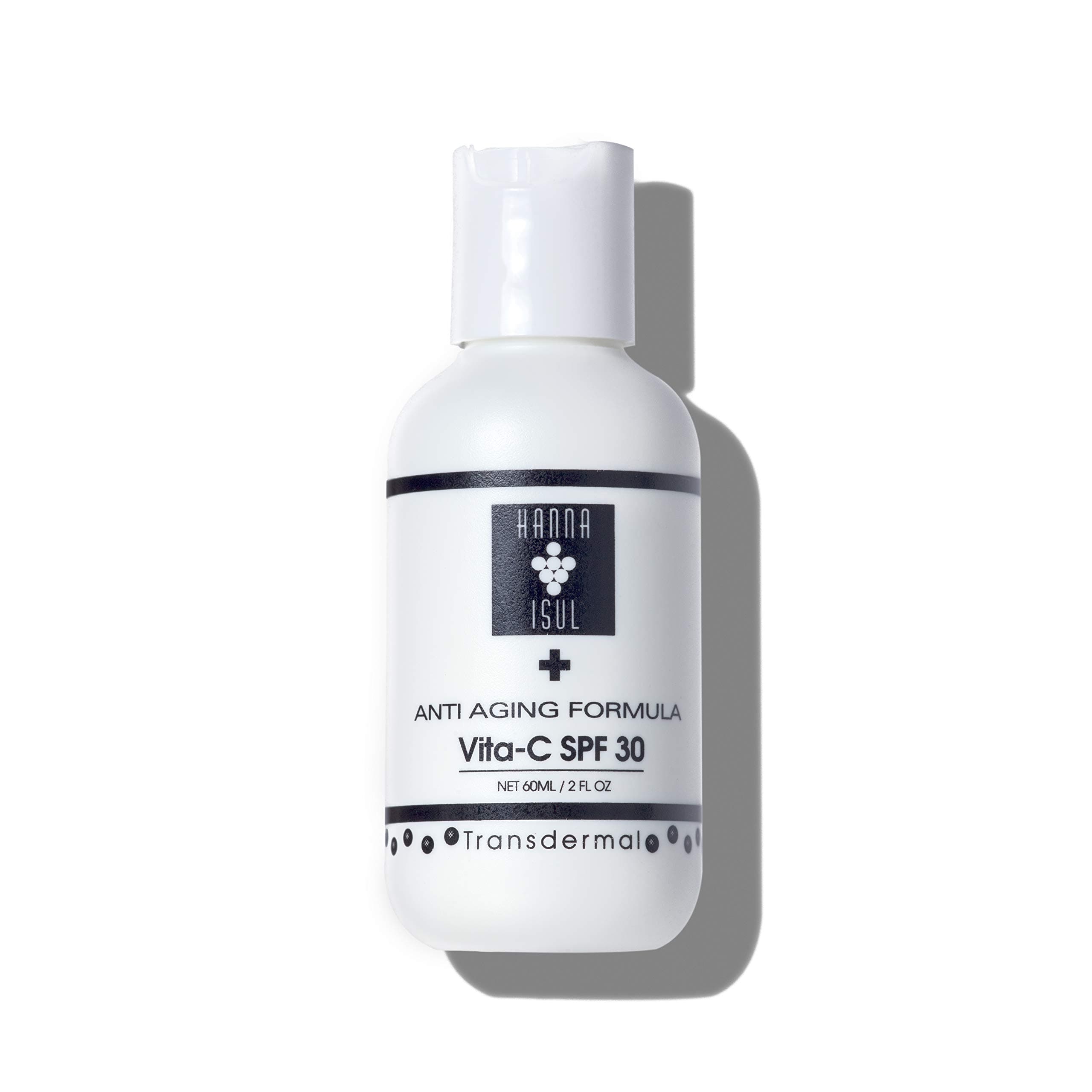 – KOREAN SOVAS-5 Vita-C SPF-30 Transdermal Anti-Aging Formula Sunscreen | Medical-Grade UVA, UVB, UVC Skin Protection | Vitamin C, A, E for Skin Nourish |Oil-Free, Moisturizer | 4 Fl OZ