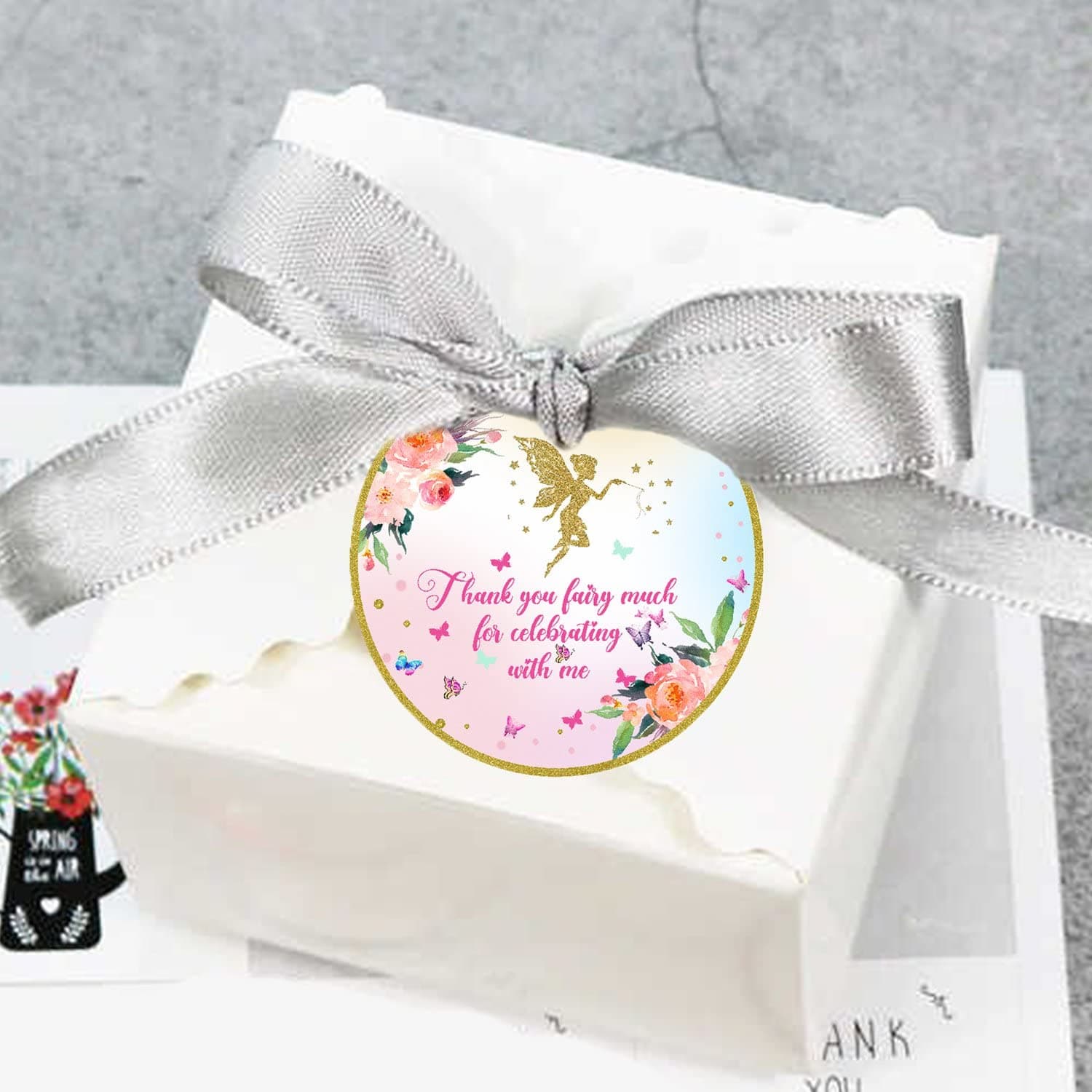 Theme My Party "Butterflies & Fairies" - Birthday Party Favor Gift Tags (Pack of 20) (Tags)