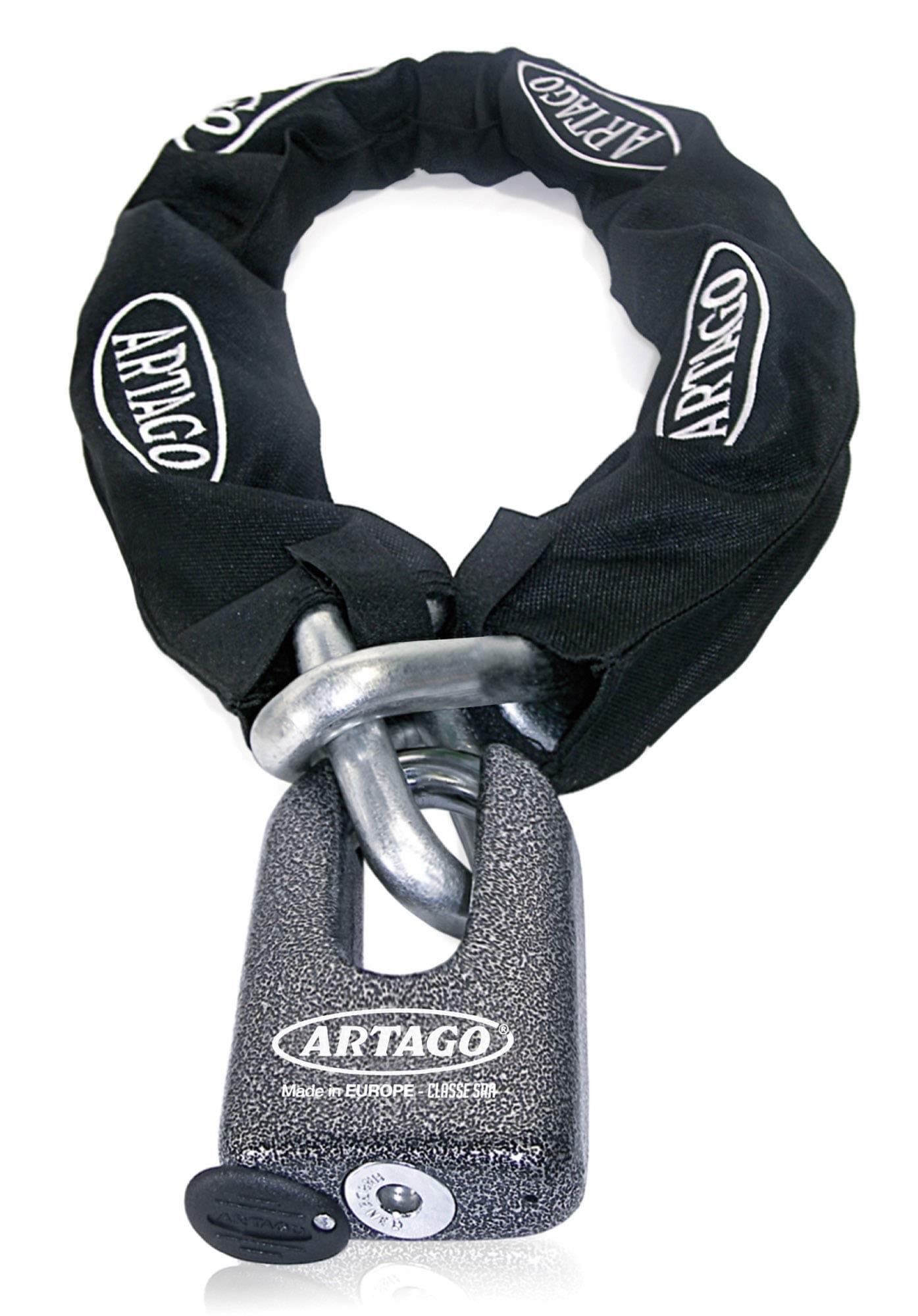Artago Secure Security Chain 14 mm links Diameter / Maximum security level / Anti - theft Chain lock 150 cm (59 inch) length