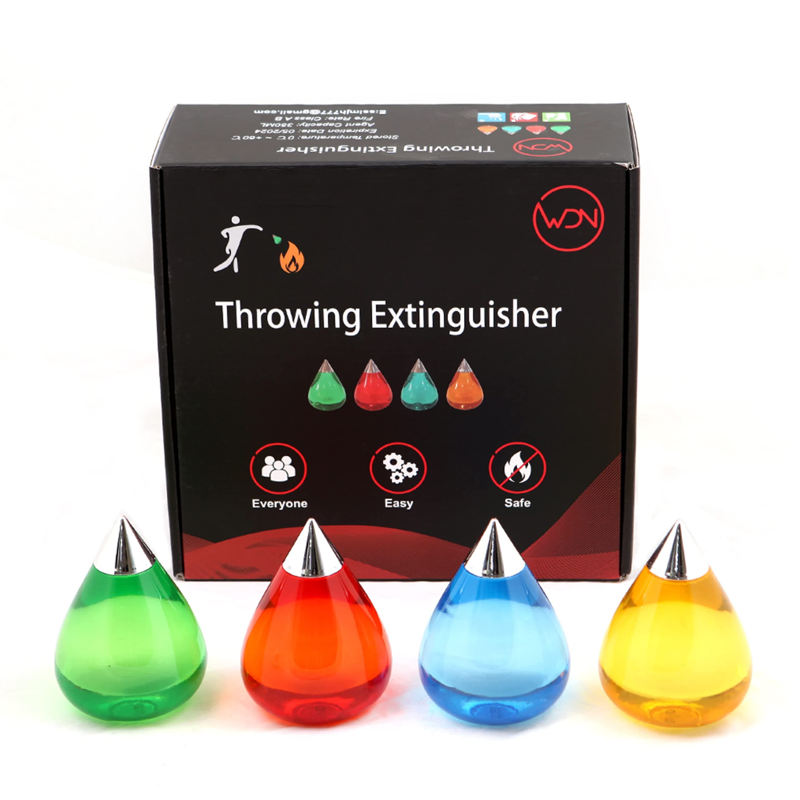 WDN Home Fire Extinguisher Kit for Instant Fire Suppression on Early Stage Fires | Fire Spread Prevention – Extinguishes Household Fires in Less Than 5 Seconds | Indoor/Outdoor.