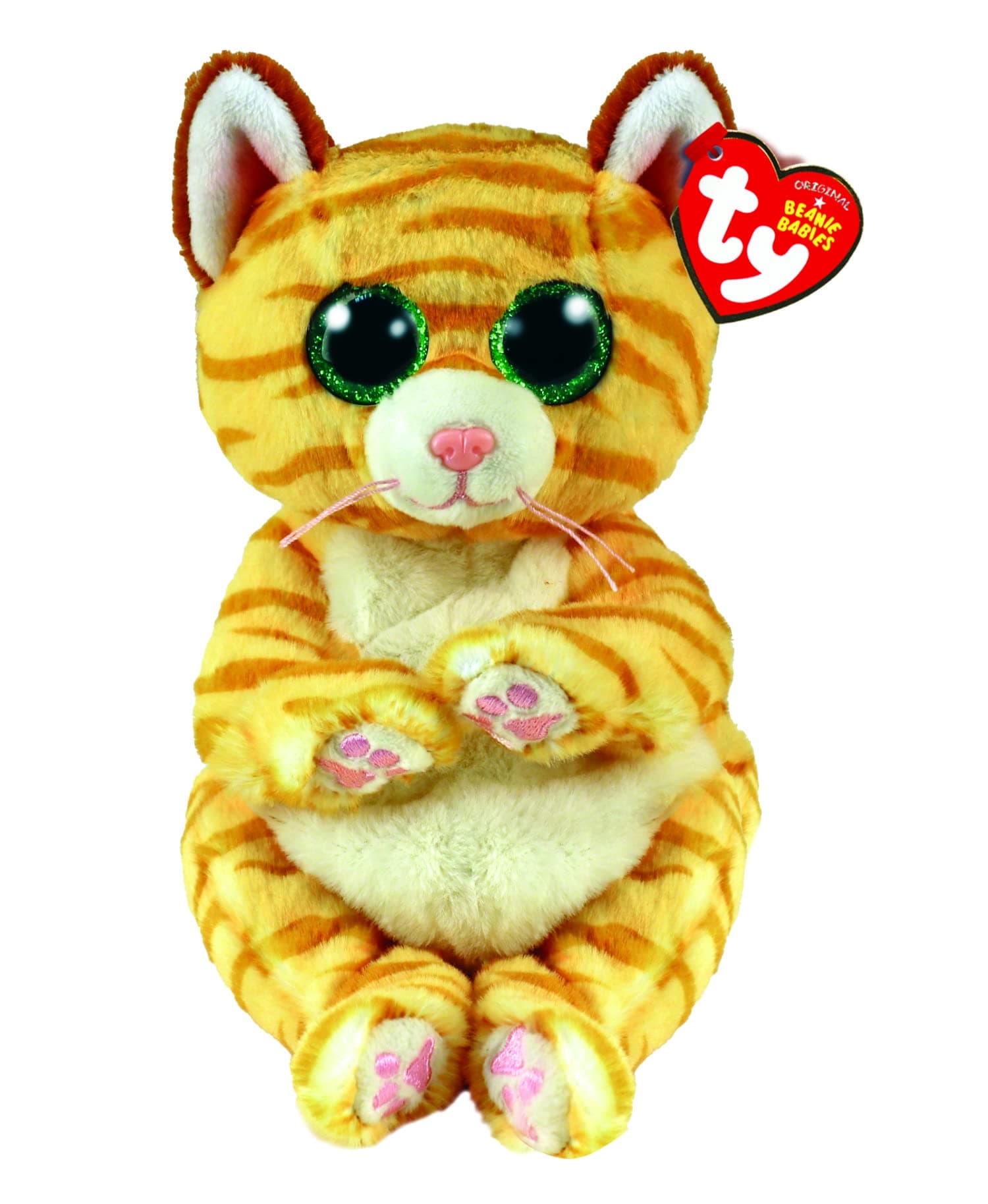 TY Toys Beanie Baby Stripey Cat Mango - 15 CM, Brown (2009304)