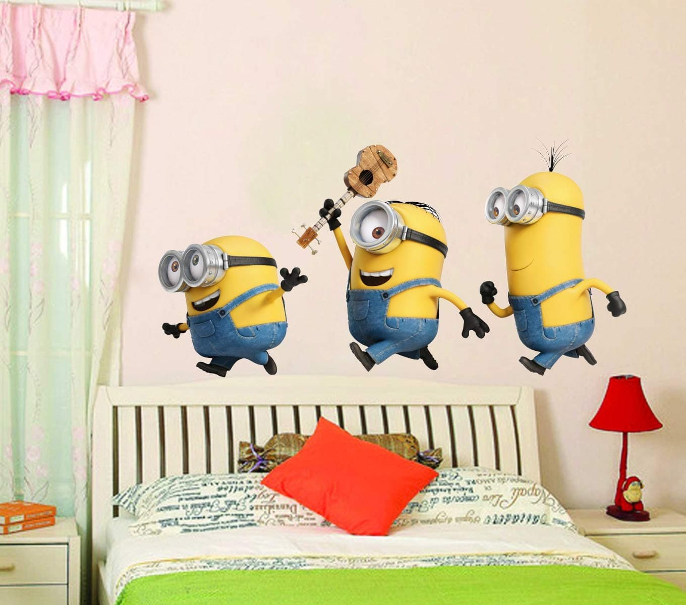 Sticker Studio PVC Vinyl Minions Wall Sticker Decal for Bedroom Kids Room Living Room, Size: Standard, Multicolor, Set of 1
