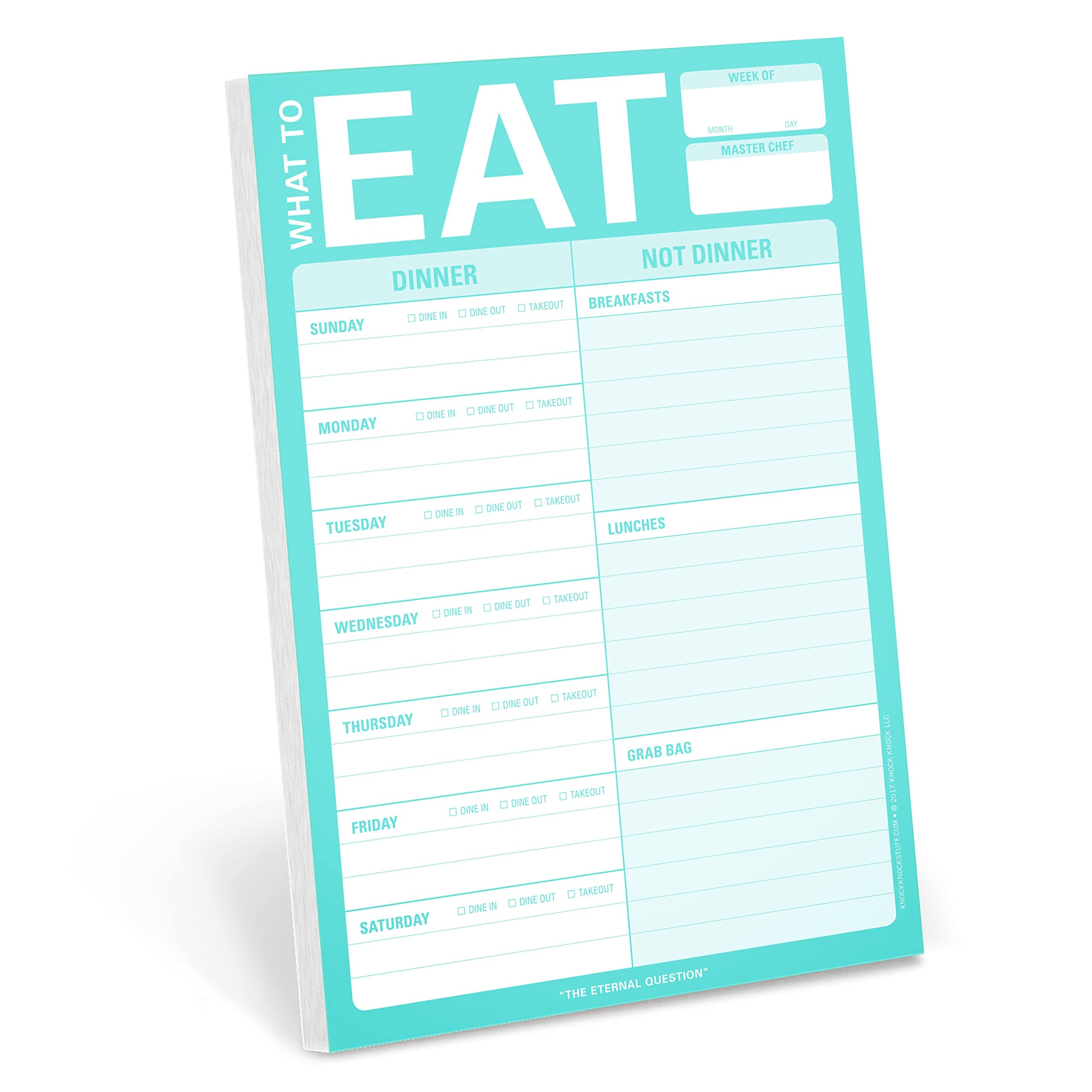 Knock Knock What to Eat Pad (Mint Green)