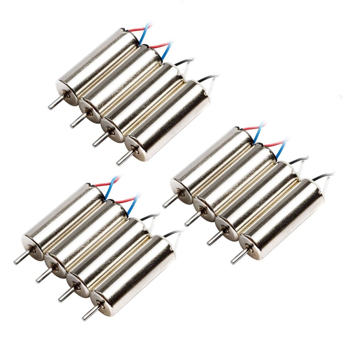 Wolfwhoop K2 3 Set 720 Brushed Motors 7x20mm for Racing Quadcopter Drone (6pcs CW and 6pcs CCW)