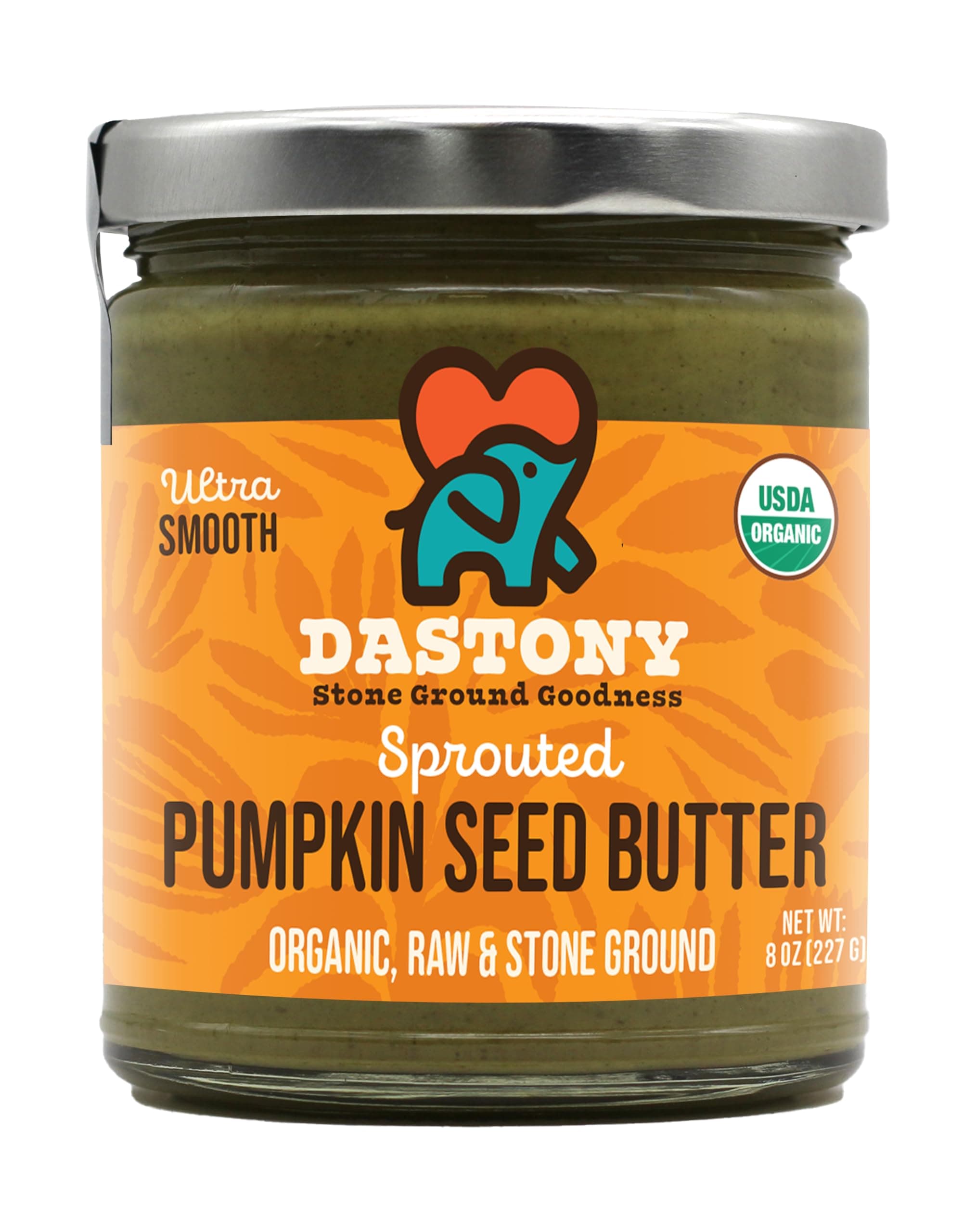 Dastony, Organic Sprouted Pumpkin Seed Butter, Ultra Smooth, 8 oz (227 g)