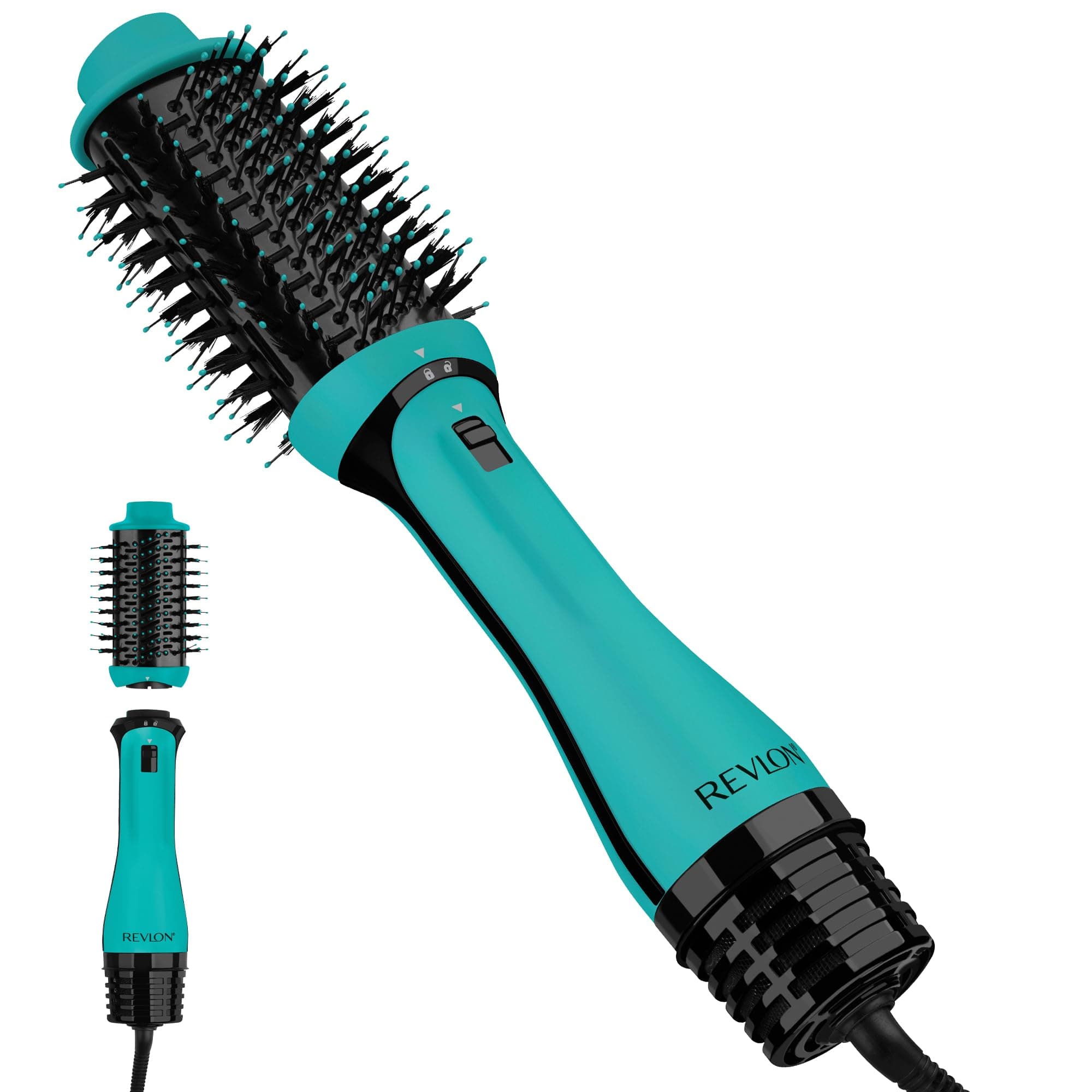 One Step Volumizer PLUS Hair Dryer and Styler | More Volume, Less Damage, and More Styling Control for Easy and Fast Salon-Style Blowouts, Plus Travel Friendly (Teal)
