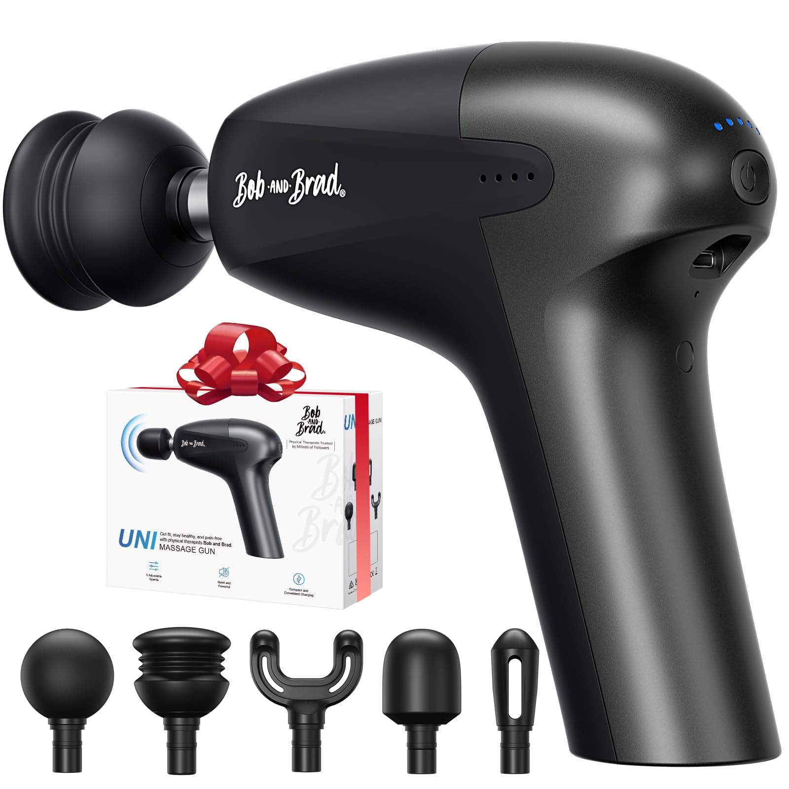 BOB AND BRAD Massage Gun, UNI Mini Massage Gun Deep Tissue Muscle Massage Gun, Upgrade 10mm Amplitude Professional Handheld Percussion Massage Gun, Gifts for Women Men Mom Dad, FSA and HSA Eligible