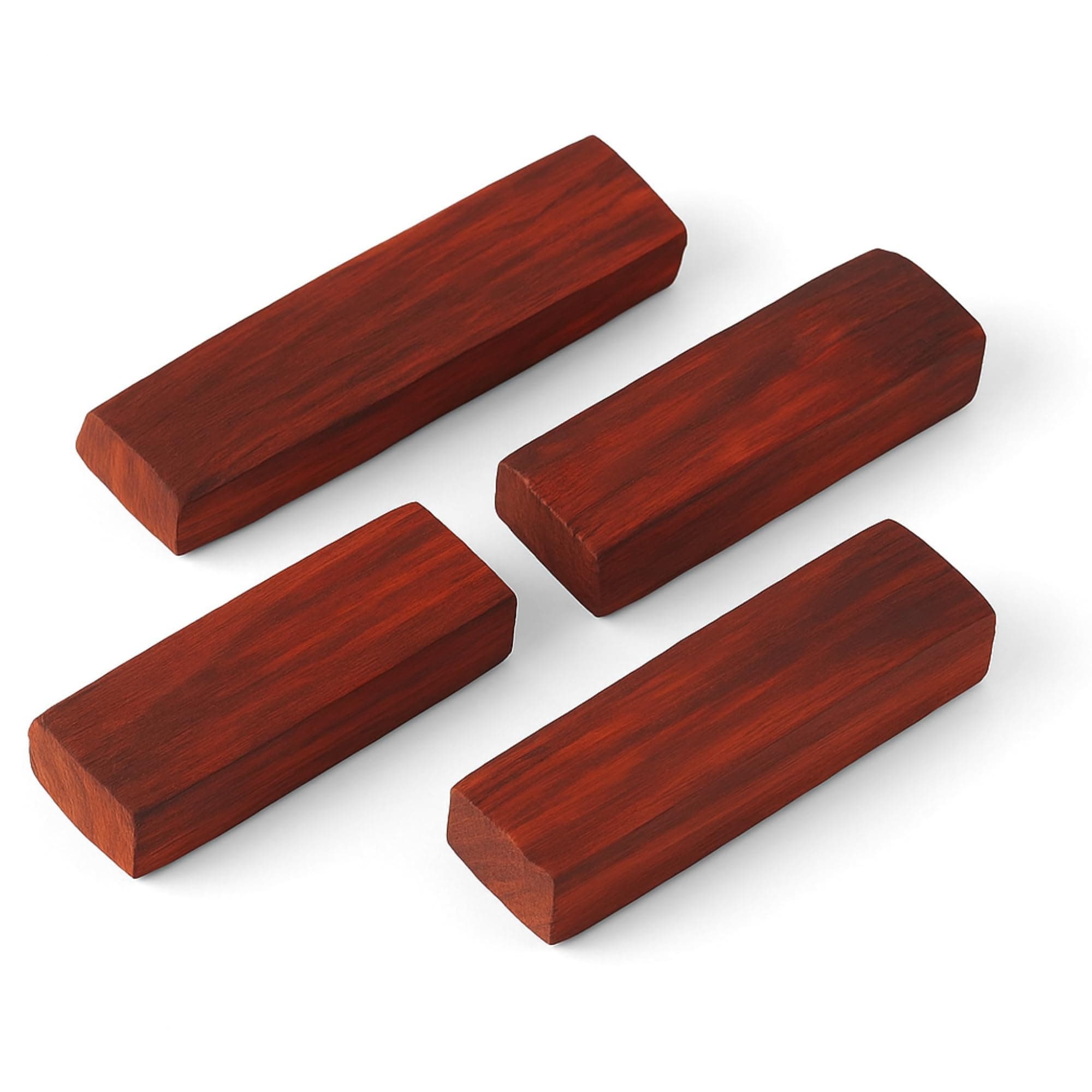 RDK Natural Red Sandalwood (Lal Chandan/Raktchandan) Sticks Lakdi for Religious & Healing Use – Temple & Home Worship (Pack of 4, 20-30 Gram Each)