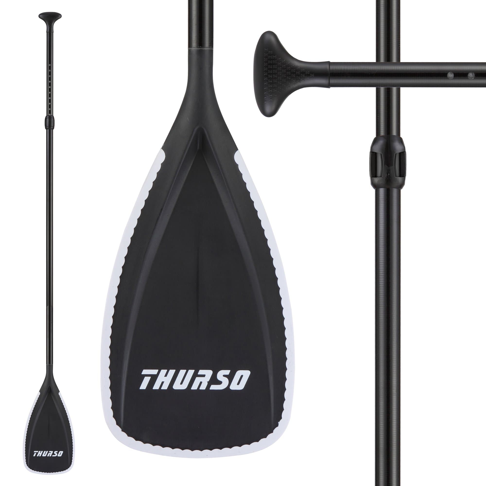 Thurso 3 Piece Adjustable Fiberglass Shaft SUP Paddle with Free Bag