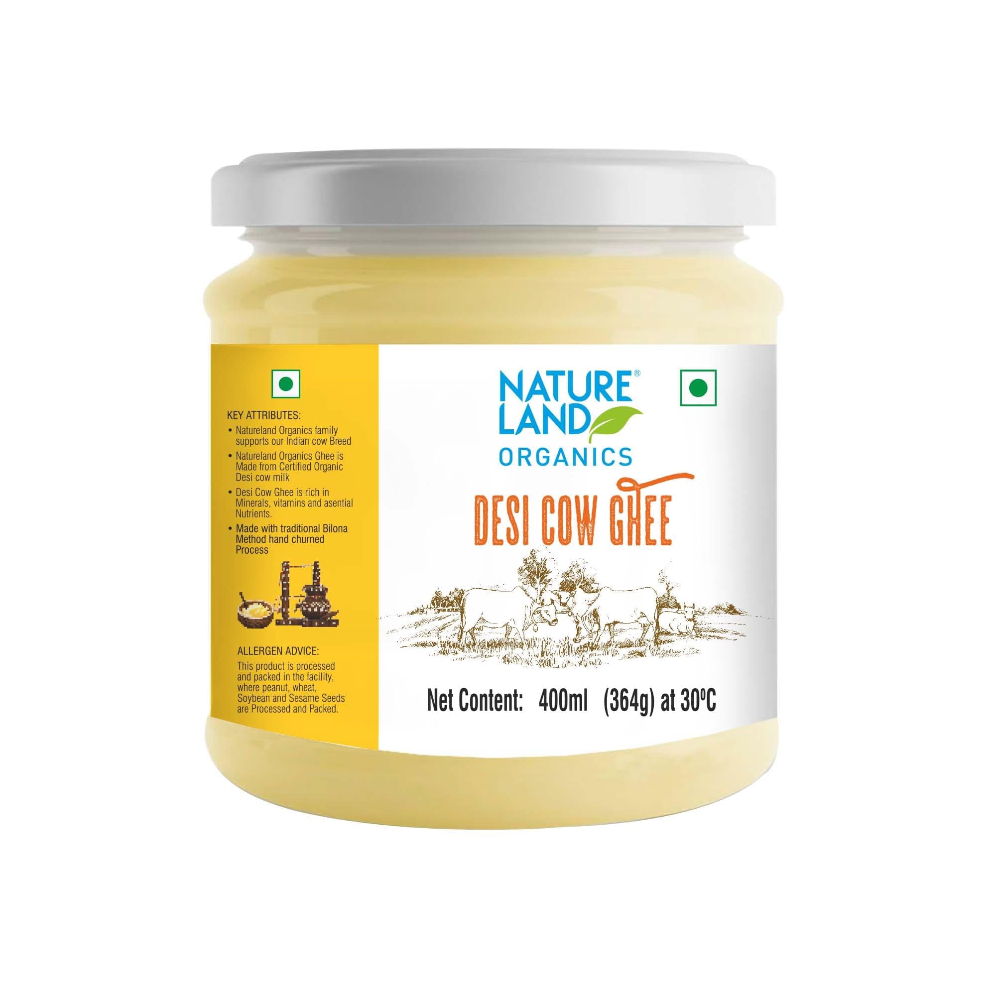 - Premium Cow Ghee 400 Ml - 100% Organic Indian Desi Cow Ghee