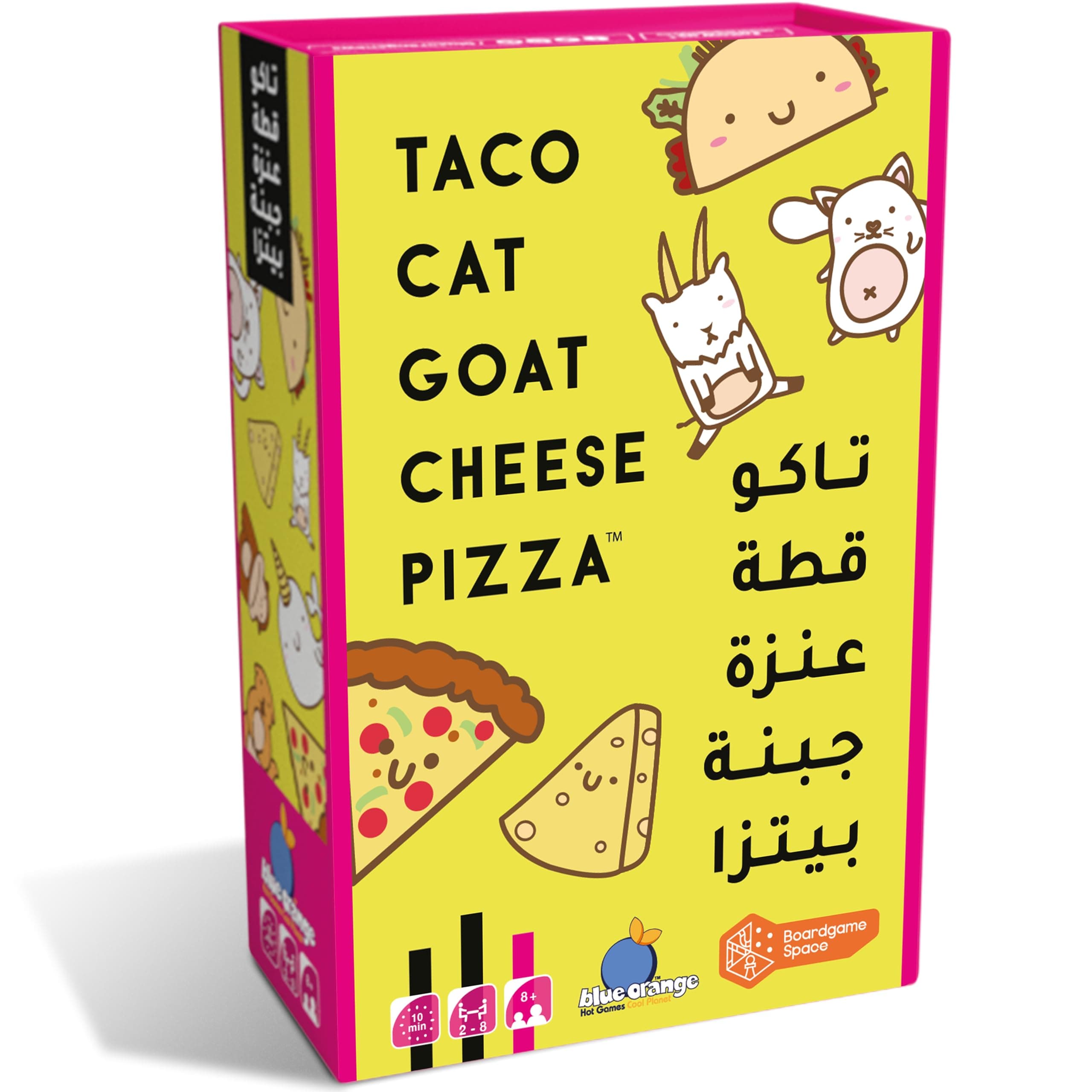 Taco Cat Goat Cheese Pizza Blue Orange Games Boardgame Space (English/Arabic) - Package may vary