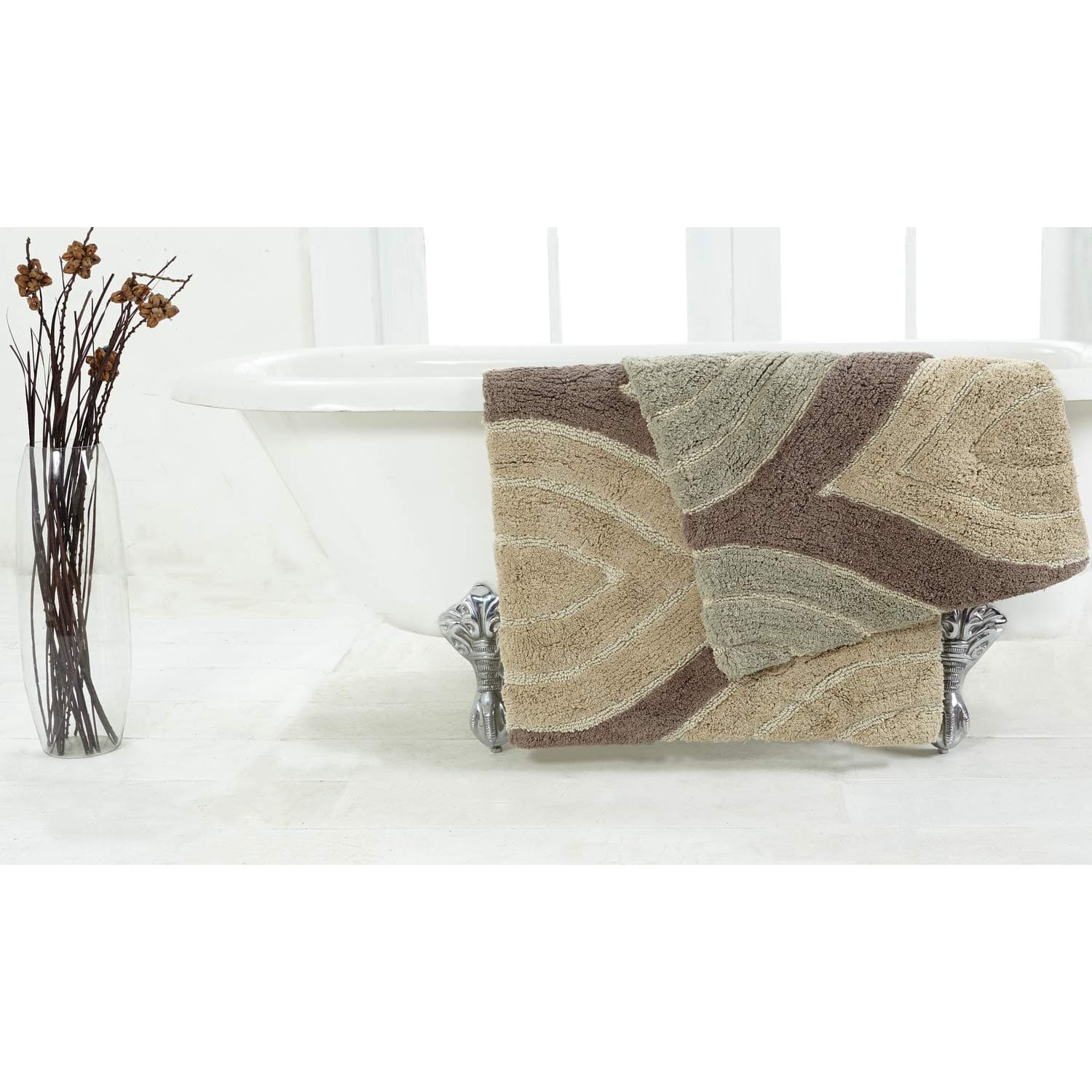 ChesapeakeDavenport 2 Pc. Tan Bath Rug Set 44800 (21"x34" & 24"x 40")