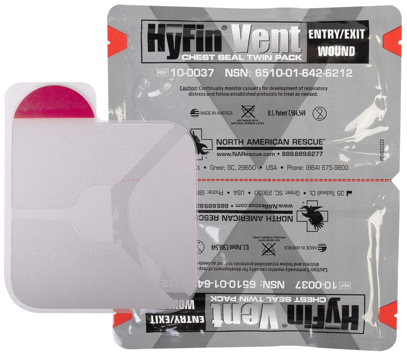 Hyfin Vent Chest Seal, 2 Count Original Version