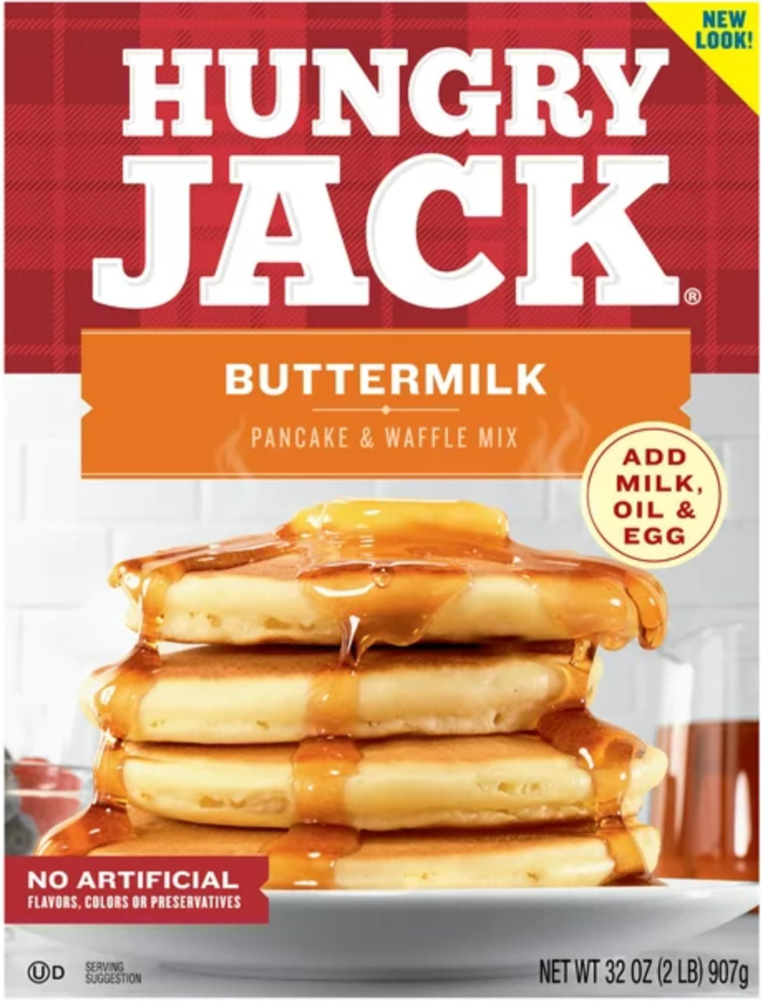 Hungry Jack Buttermilk Pancake & Waffle Mix 907g Box