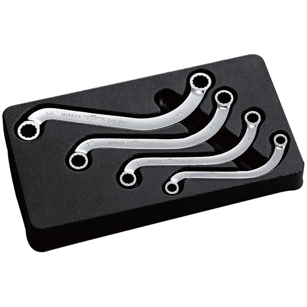 KYOTO TOOL (KTC) Nepros S-Shaped Wrench Set, Set of 4 NTM1204