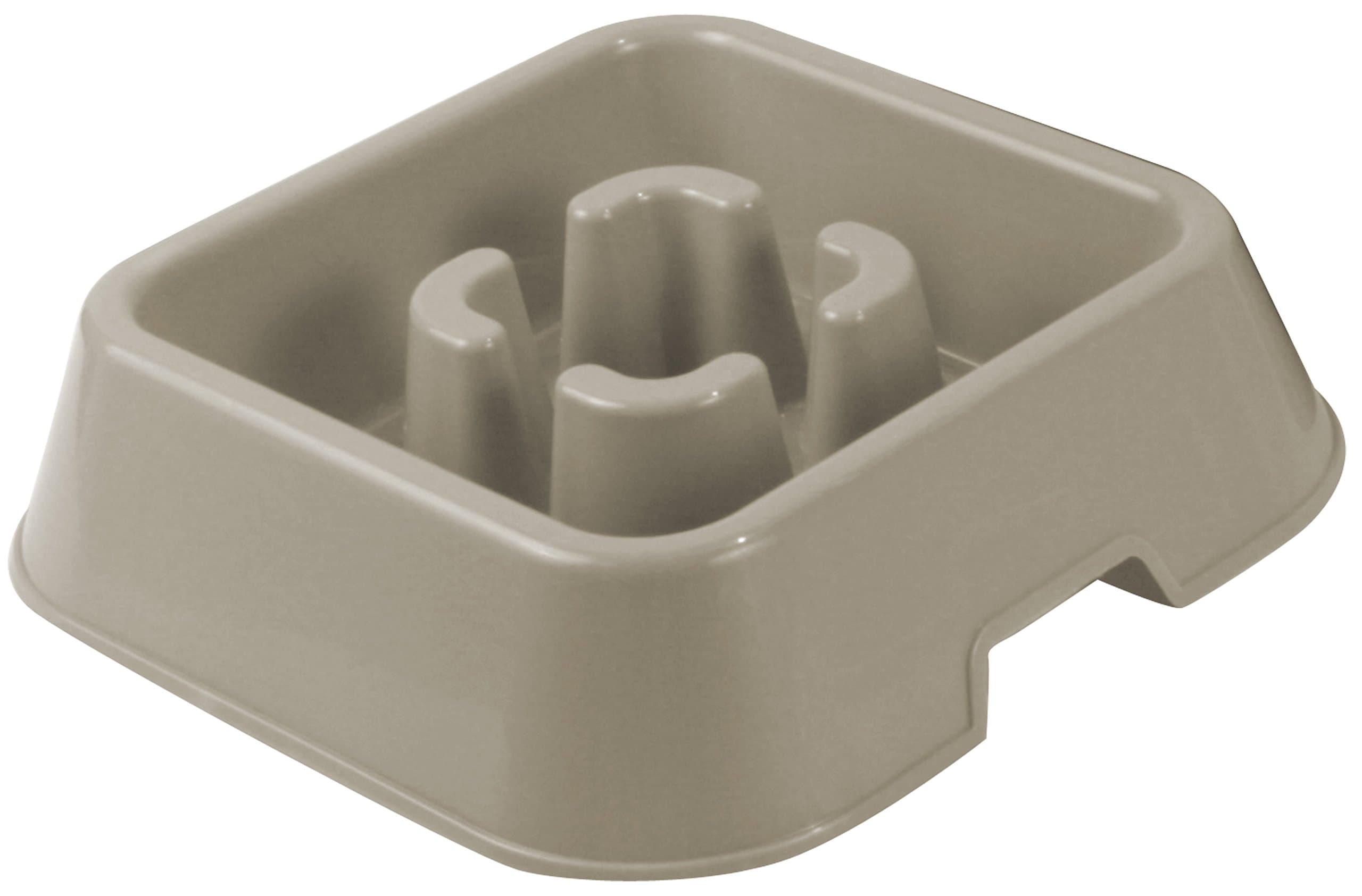 World Pet Slow Feeder Dog Bowl, Gray