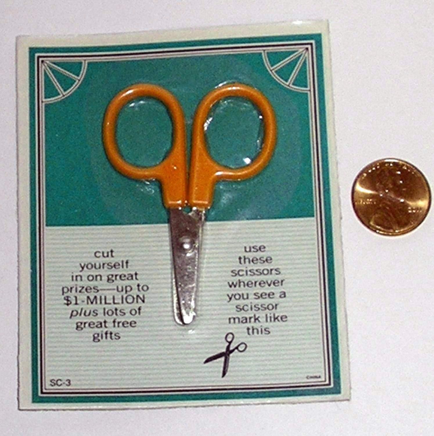 Mini Scissors, 2.25 inch, Keychain Size, Cuts Paper or Fabric