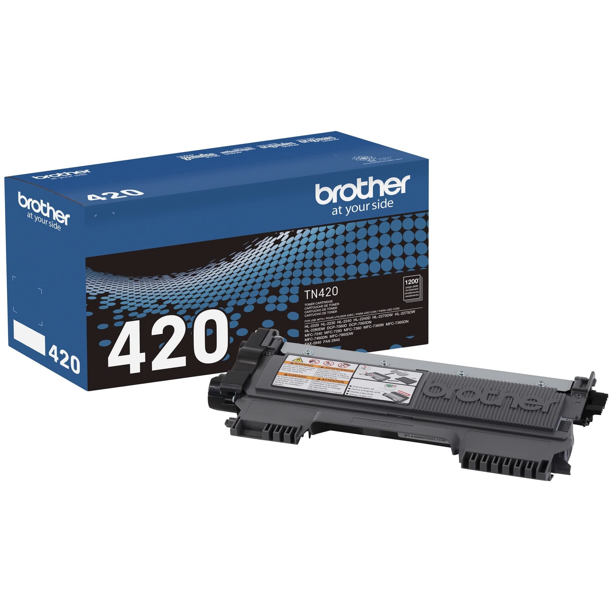 Brother Tn-420 Dcp-7060D Intellifax-2840 2940 Hl-2220 2230 2240 Hl-2270 2275 Mfc-7240 7360 7460 7860 Toner Cartridge (Black) In Retail Packaging