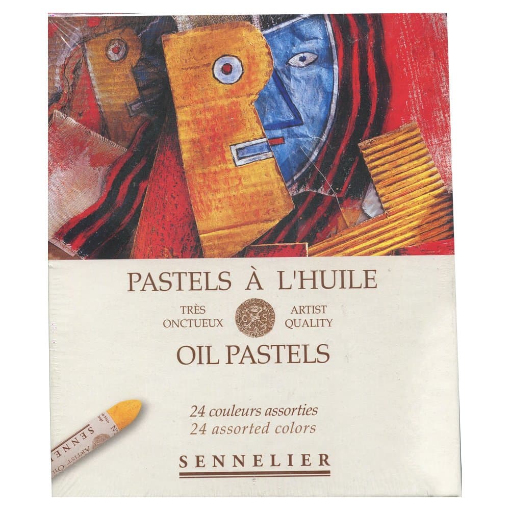 Oil Pastels Assorted PKG, Pigment, 24 Count (Pack of 1)