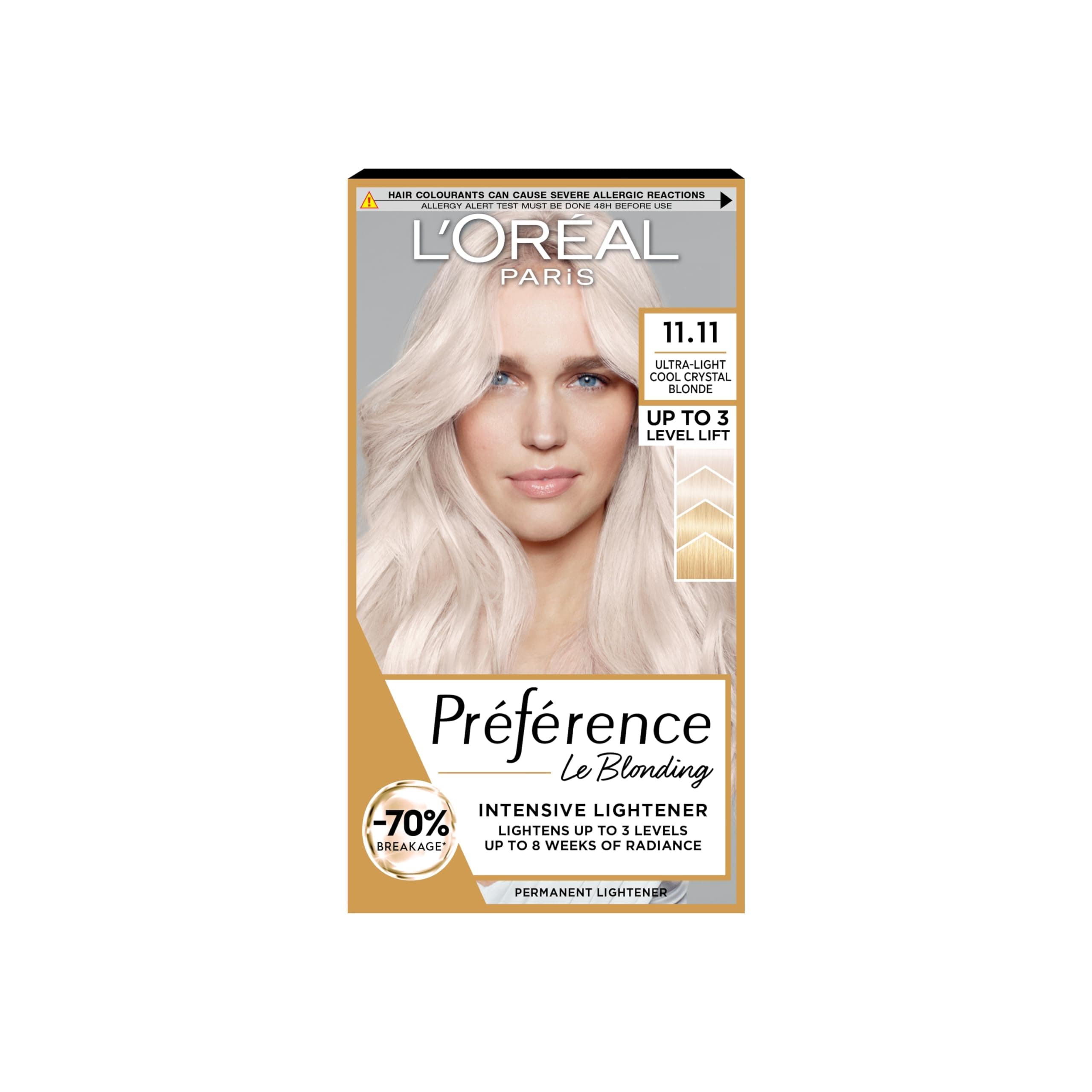 L'Oreal Paris Preference Hair Dye, Long Lasting, Luminous Permanent Hair Colour, 11.11, Venice