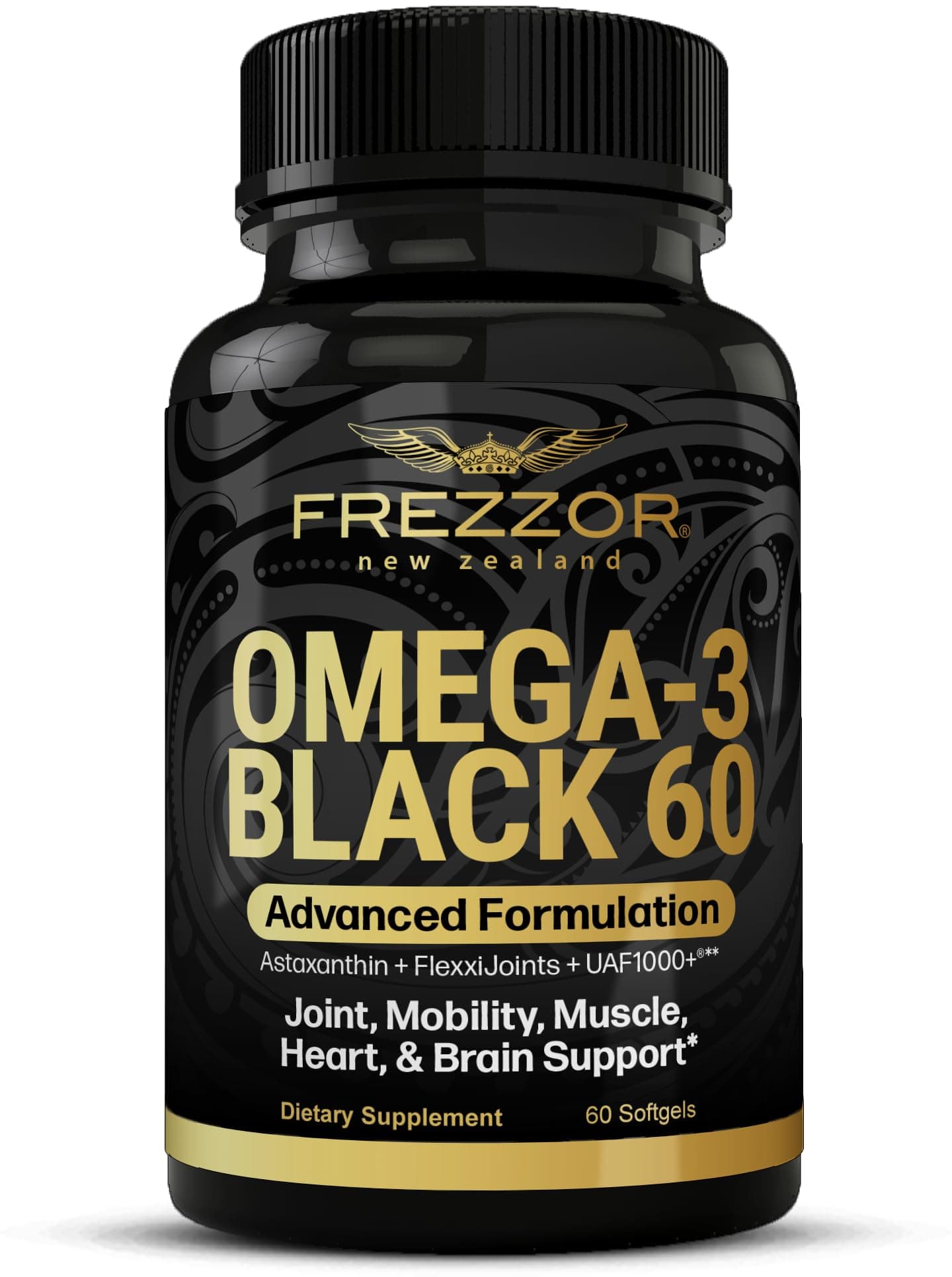Omega 3 Black, Highest amount Green Lipped Mussel Oil, Made in New Ze...