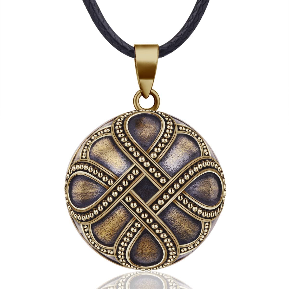 Eudora Harmony Vintage Style Creative Music Wishing Chime Ball Pendant Necklace for Women Ladies Best Jewellry Gift, 45"