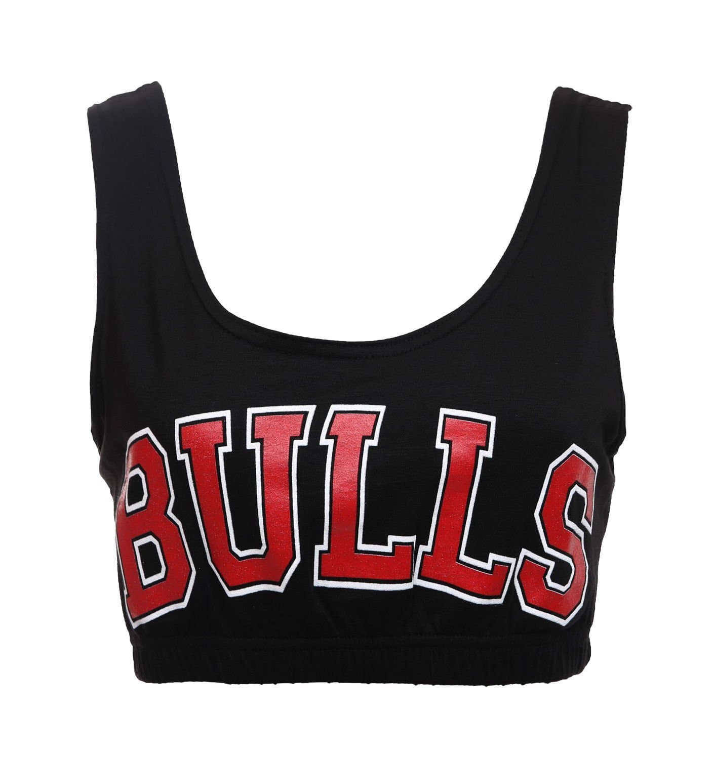 Forever Womens Celeb Miley Cyrus Inspired Bulls Print Sport Bra Crop Top