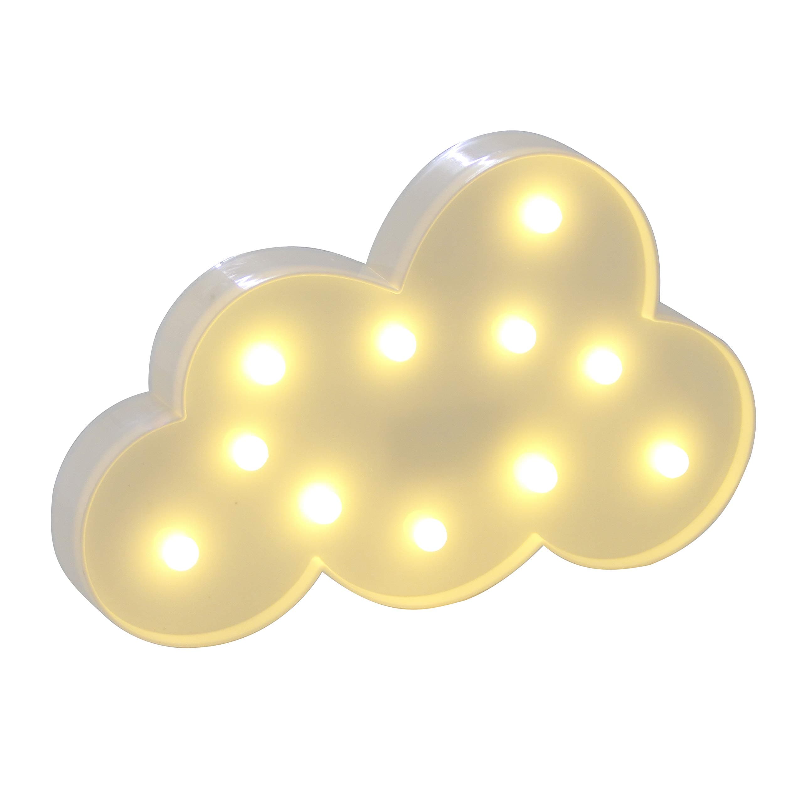 RECUTMS LED Light Night Lights Battery Operated Decorative Signs Cloud LED Lamp Wall Decoration for Living Room,Bedroom,Home,Party,Christmas Kids Toys(Cloud)