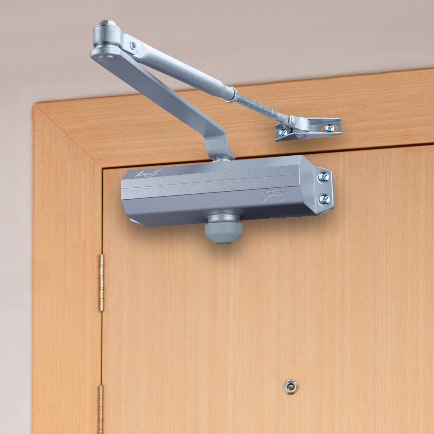 Locks C071 2 Speed Hydraulic 60kg Door Closer (Silver)