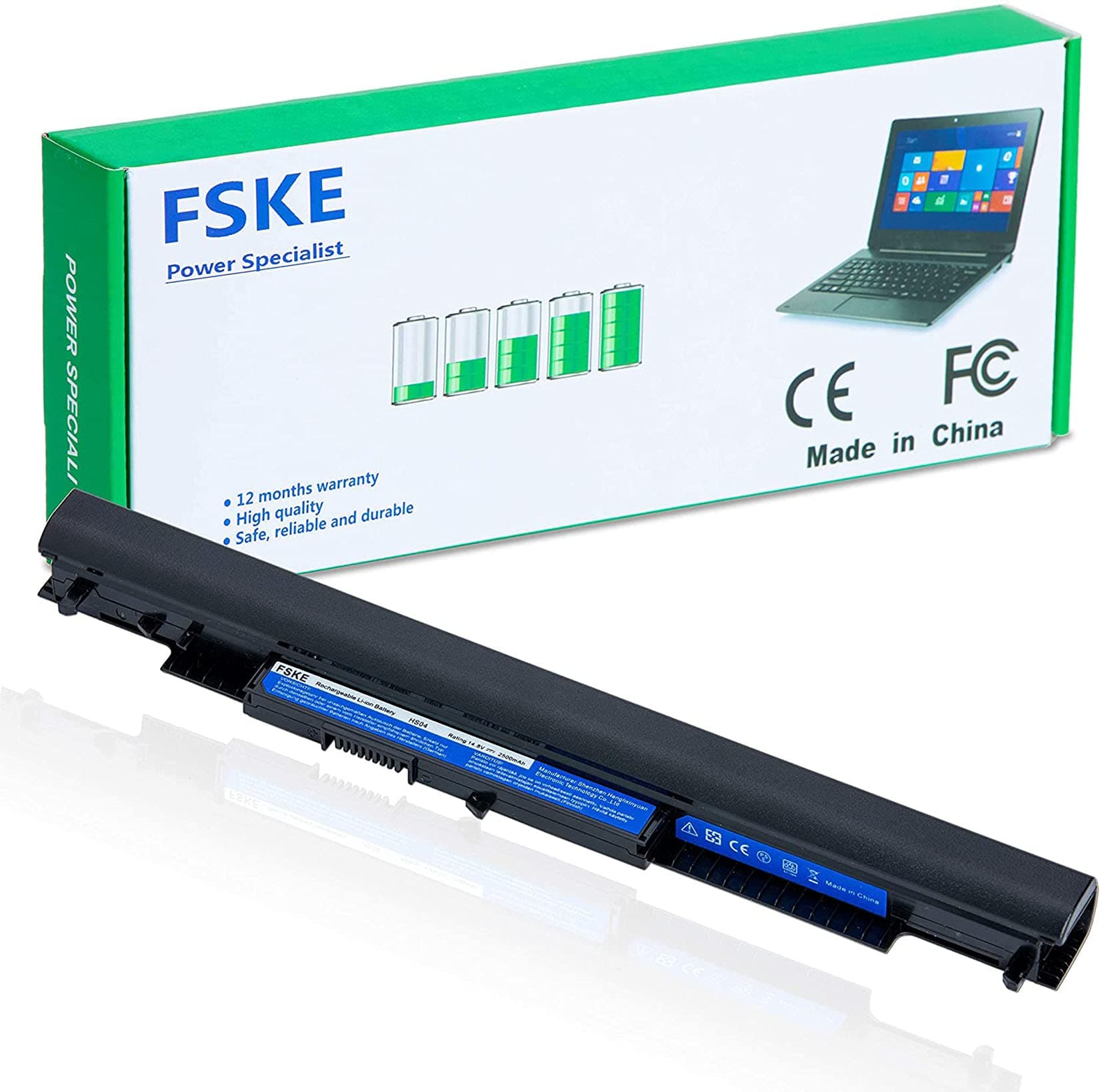 FSKE HSTNN-LB6V 807957-001 Laptop Battery for HP HS04 HS03 807612-421 807956-001 HSTNN-LB6U 250 G4 240 G4 255 G4 Pavilion 14 14g 15g Series Notebook 14.8V 2500mah