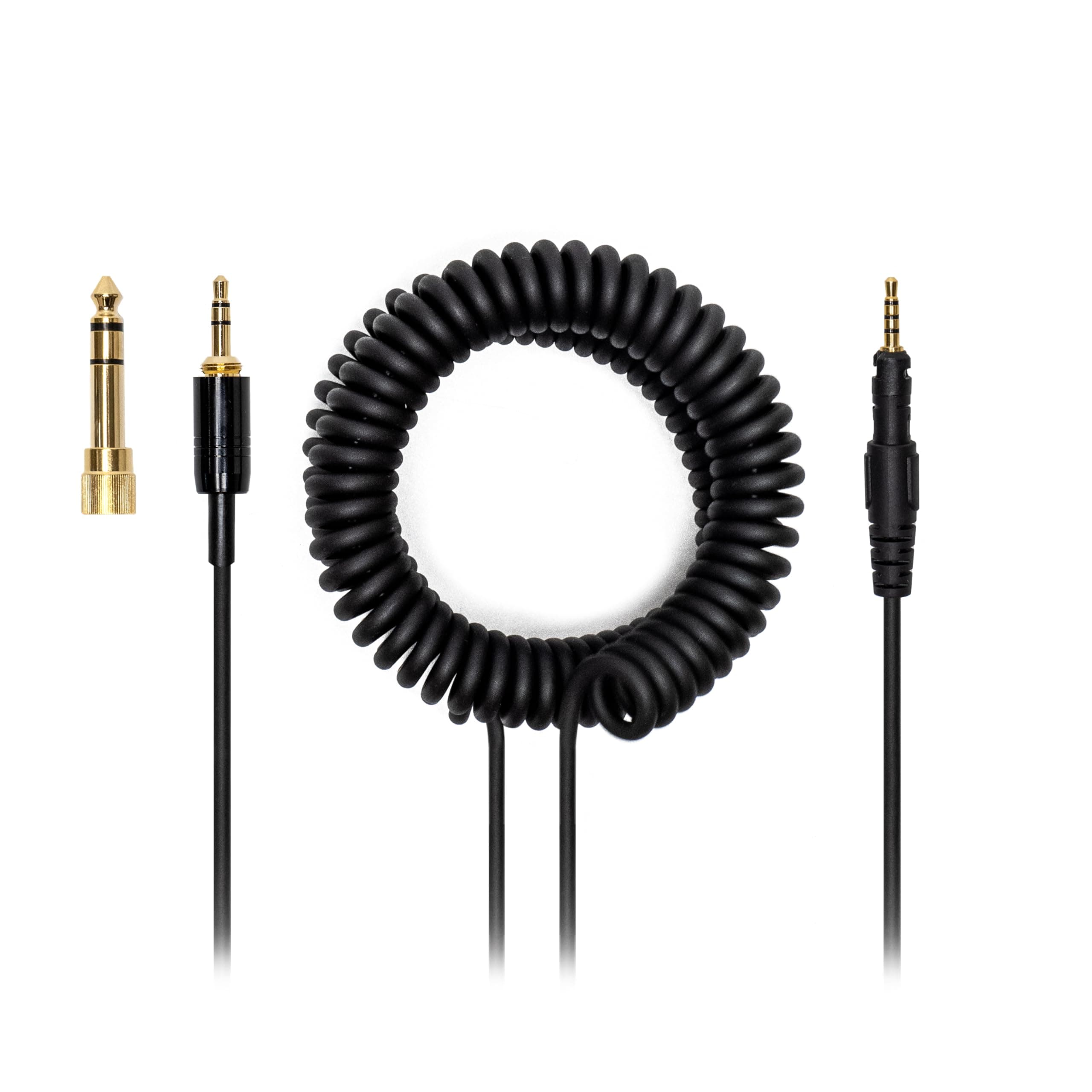 4 Pole Audio DJ Cable Cord Line Plug Compatible with Pioneer HDJ-X5 X7 S7 CUE1 Headphones Extended Coiled Spring Dj Wire