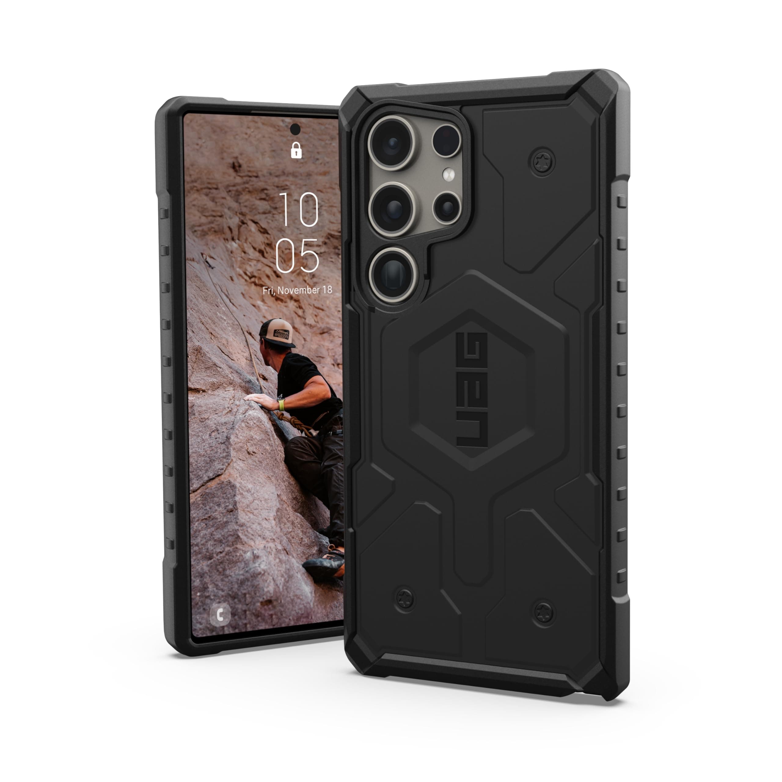 UAG Designed for Samsung Galaxy S24 Ultra Case 6.8" Monarch, Pathfinder, Plyo, Plasma, Civilian Rugged Military Drop-Proof Impact Resistant Non-Slip Protective Cover