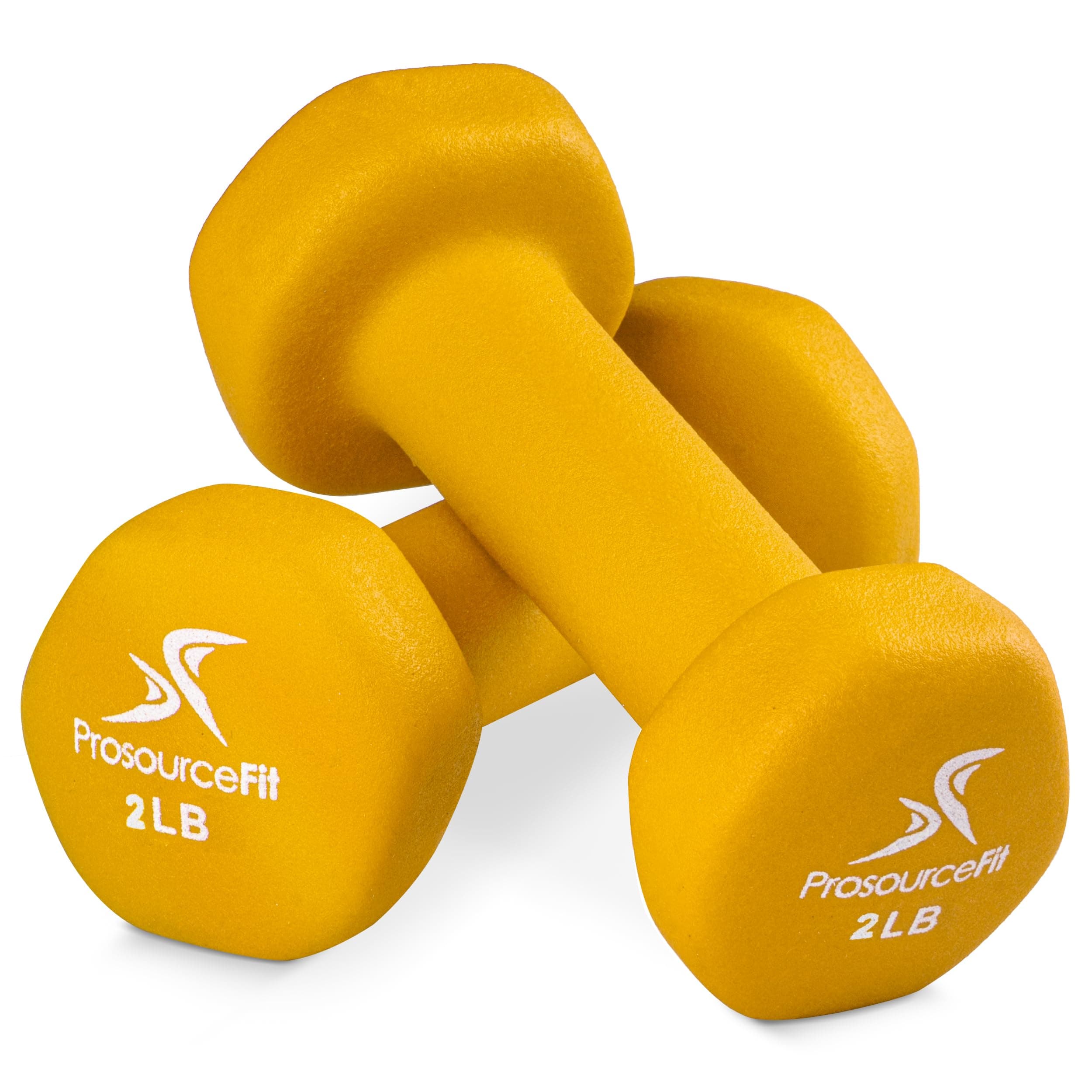 ProsourceFit Set of 2 Neoprene Dumbbell Coated for Non-Slip Grip
