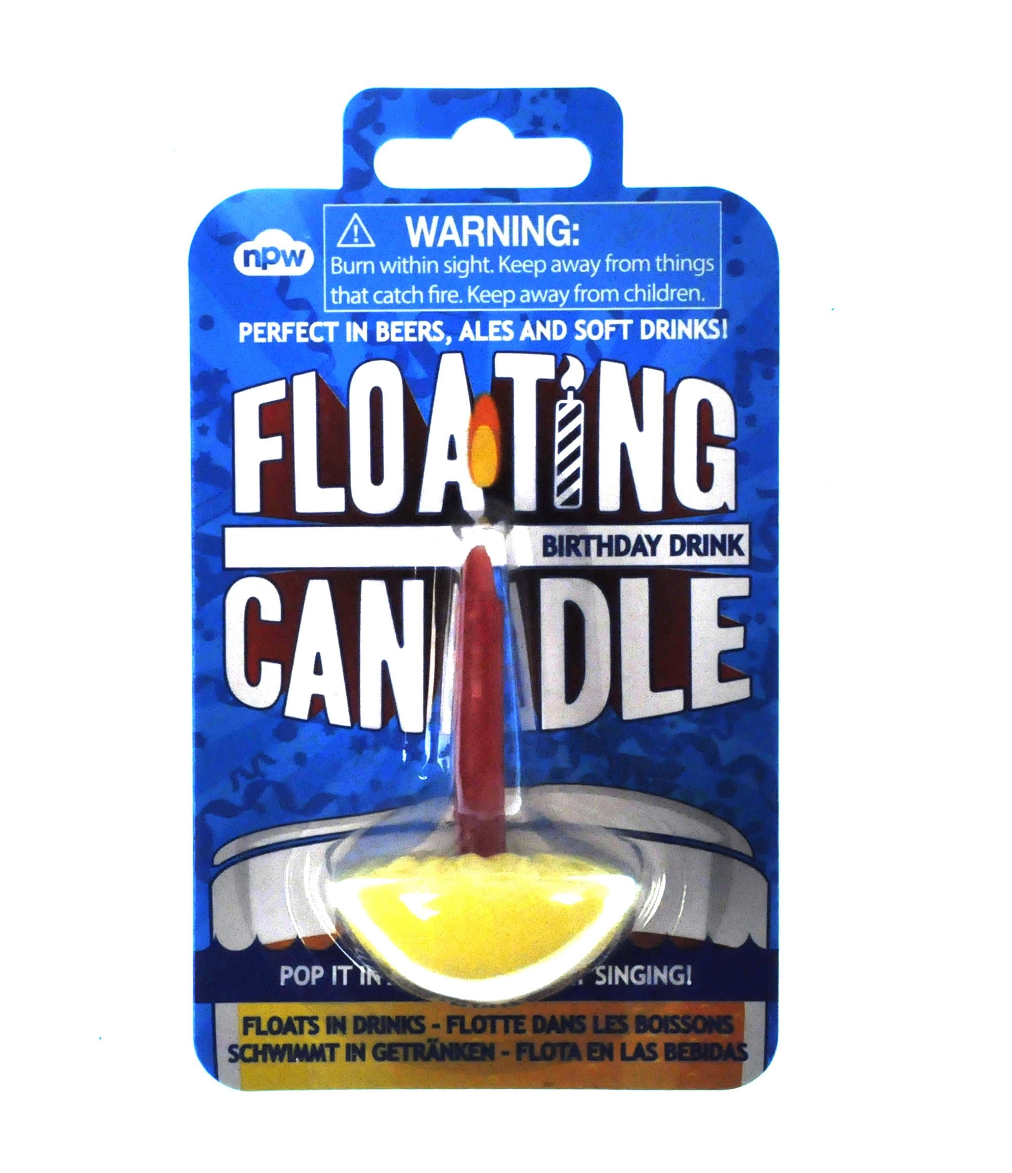 Celebration Nation Floating Candle, Yellow & red, 90 x 45 x 15 mm