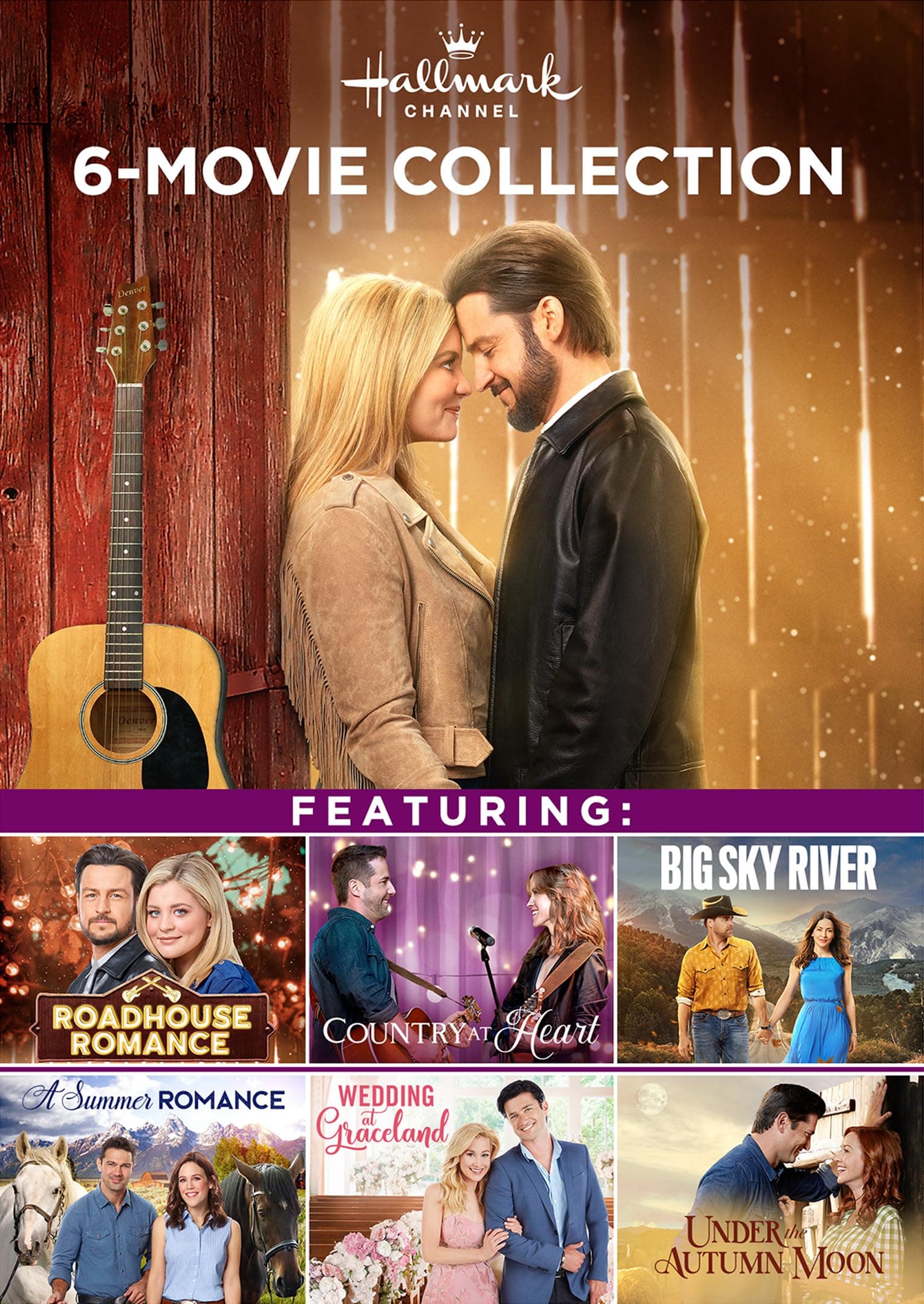 Hallmark 6-Movie Collection: Roadhouse Romance, Country At Heart, Big Sky River, Summer Romance, Wedding at Graceland, Under the Autumn Moon